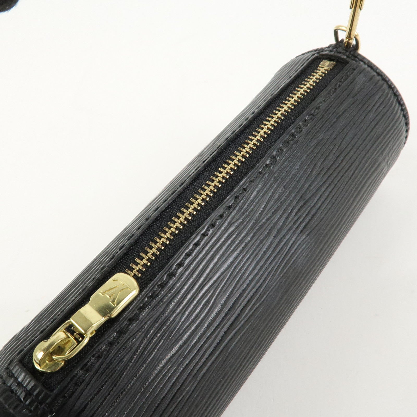 Louis Vuitton Epi Leather Mini Pouch For Soufflot Hand Bag Noir