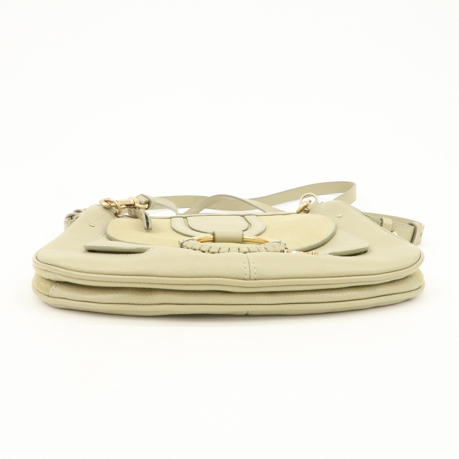 Chole See by Chlo・・スゥ Hana Leather Suede 2Way Bag Shoulder Bag Beige