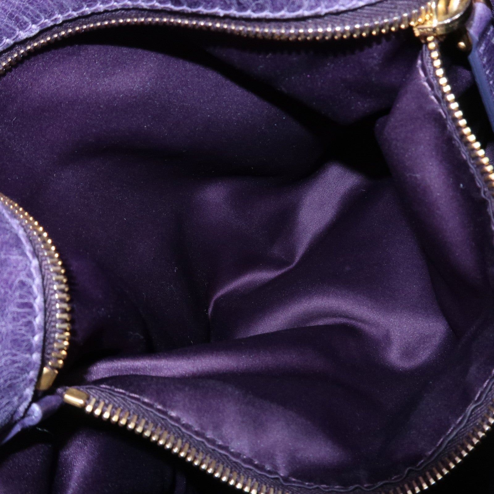 MIU MIU Logo Leather 2Way Bag Hand Bag Shoulder Bag Purple