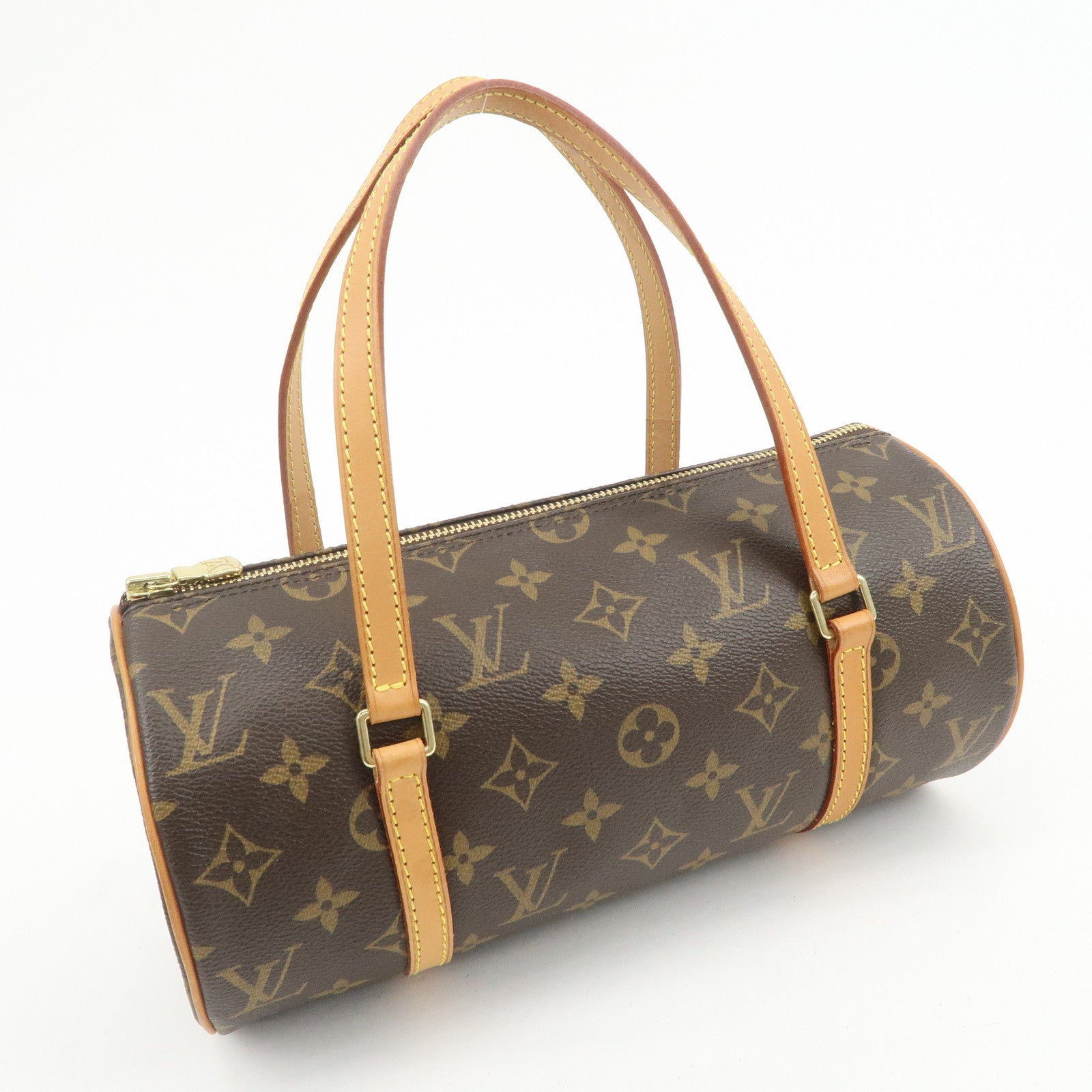 Louis Vuitton Monogram Papillon 26 Hand Bag Brown M51386