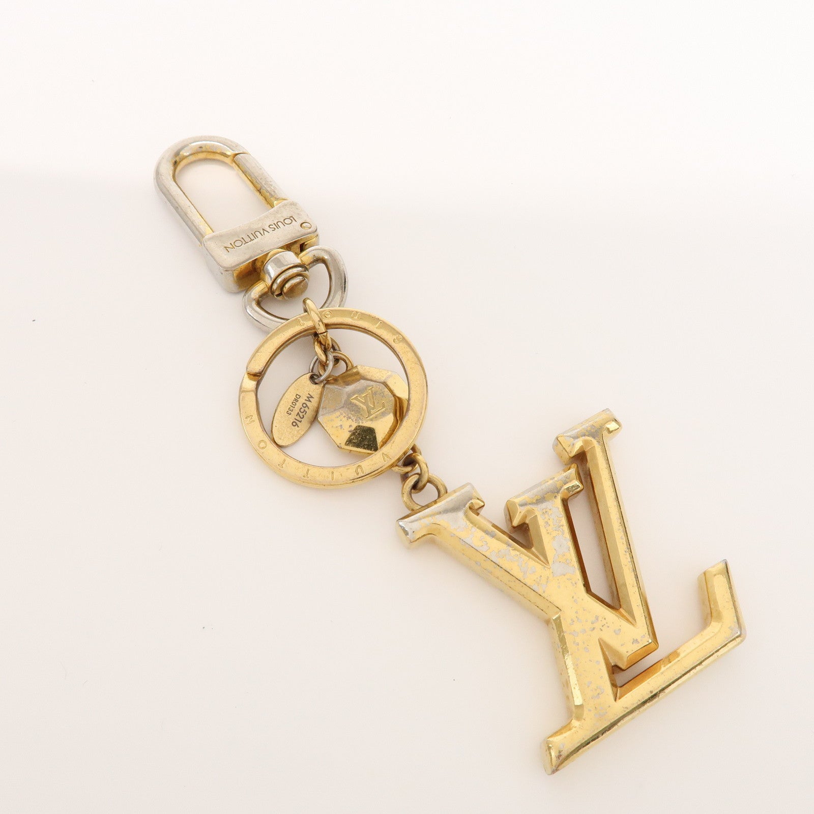 Louis Vuitton Facettes Porte Cles Bag Charm Key Chain Gold M65216