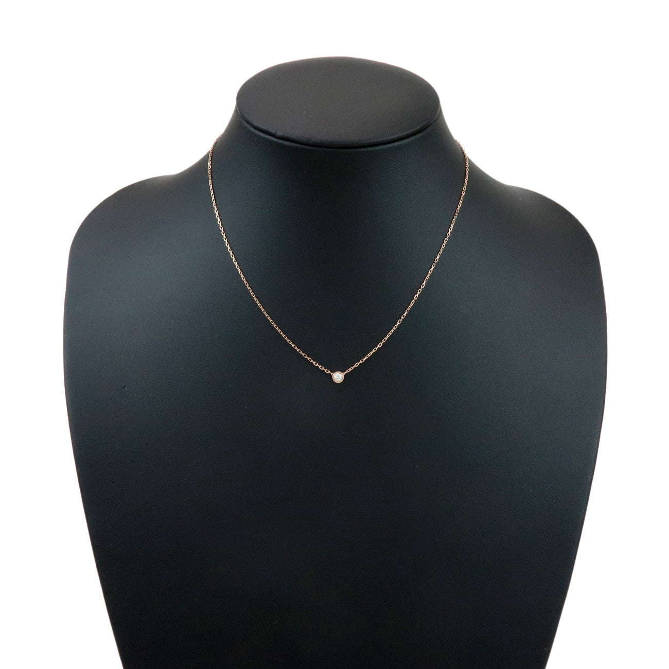 Cartier D'amour 1P Diamond Necklace SM K18 750PG Rose Gold B7215700