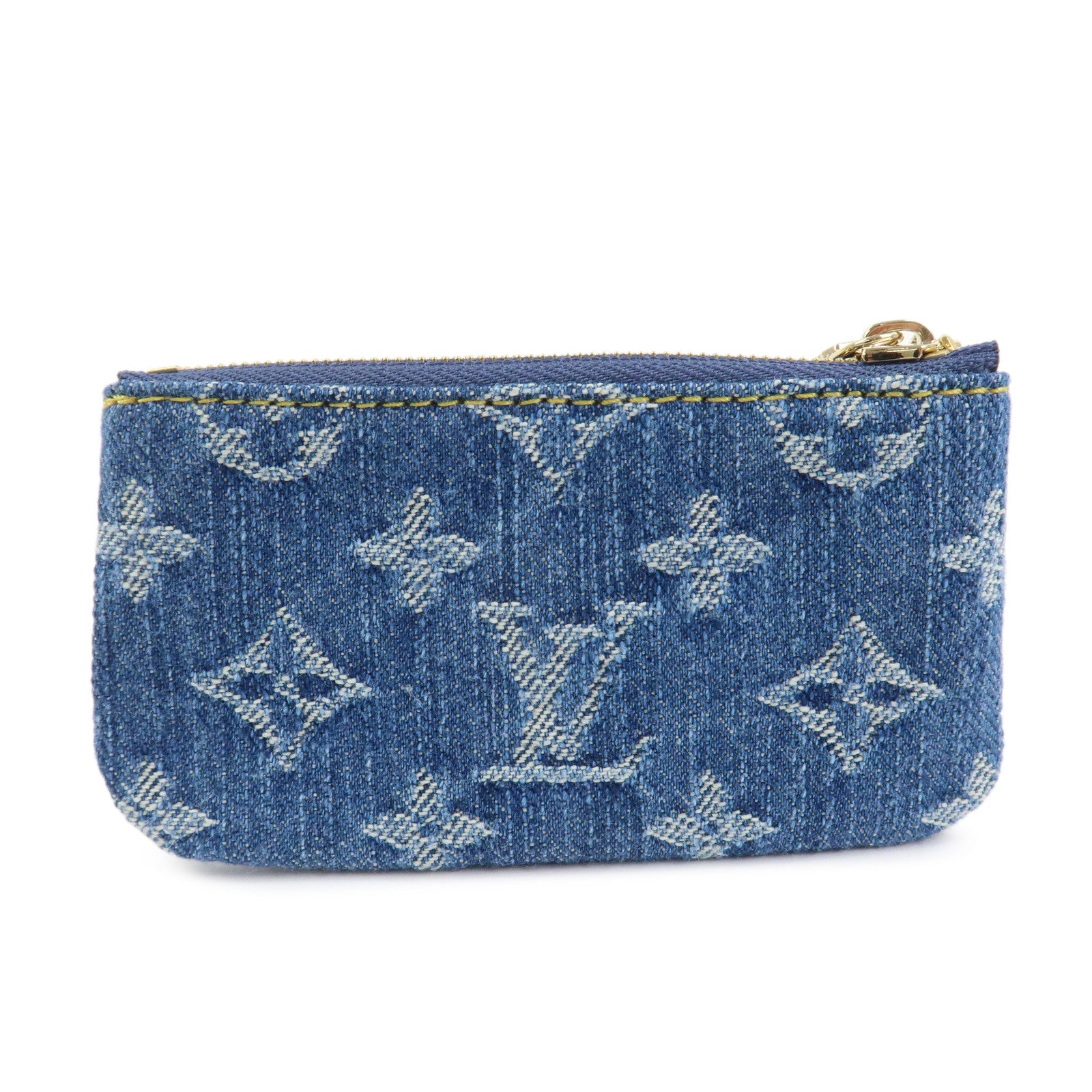 Louis Vuitton Monogram Denim LV×TM Pochette Cles Coin Case M14938