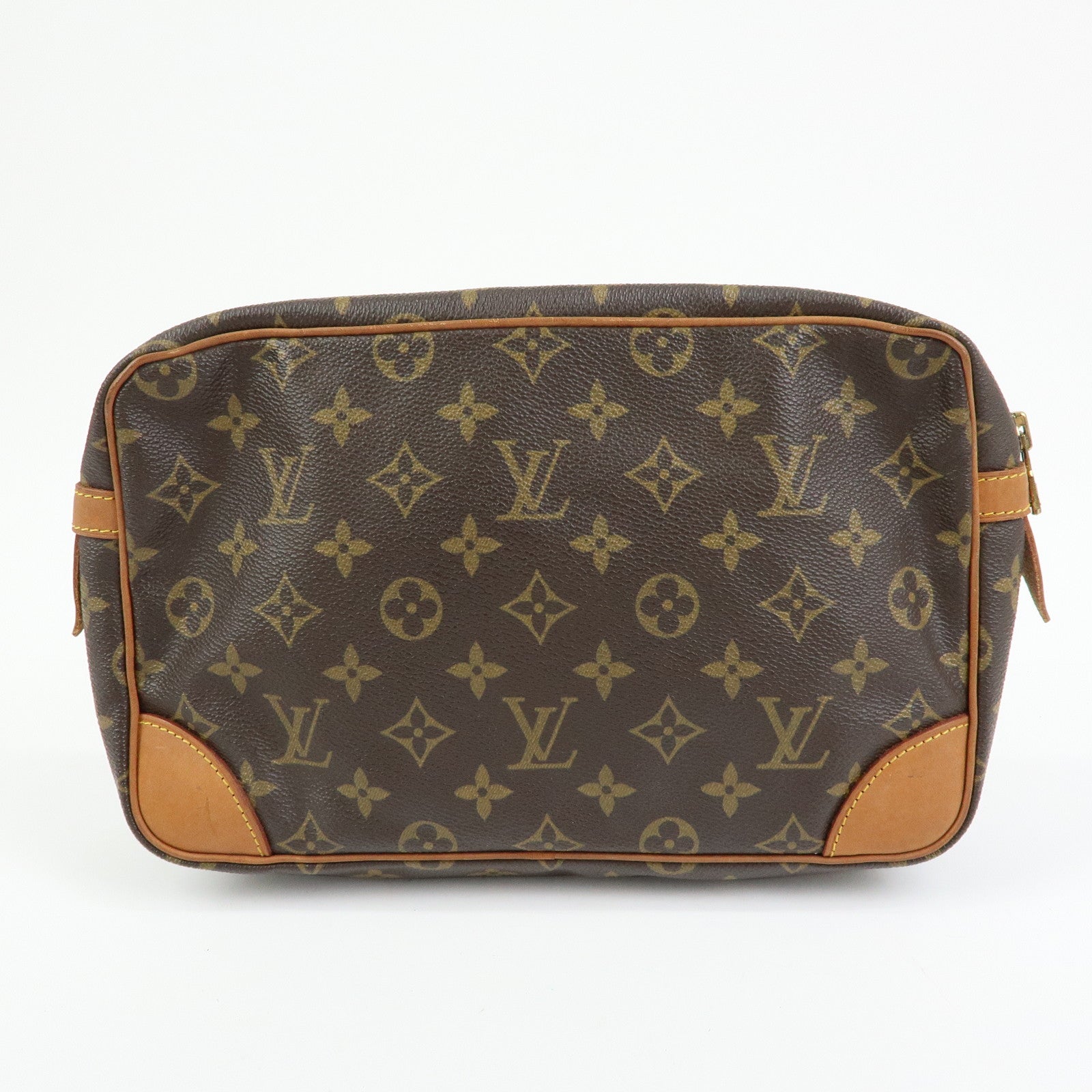 Louis Vuitton Monogram Compiegne 28 Pouch Clutch Bag Brown M51845