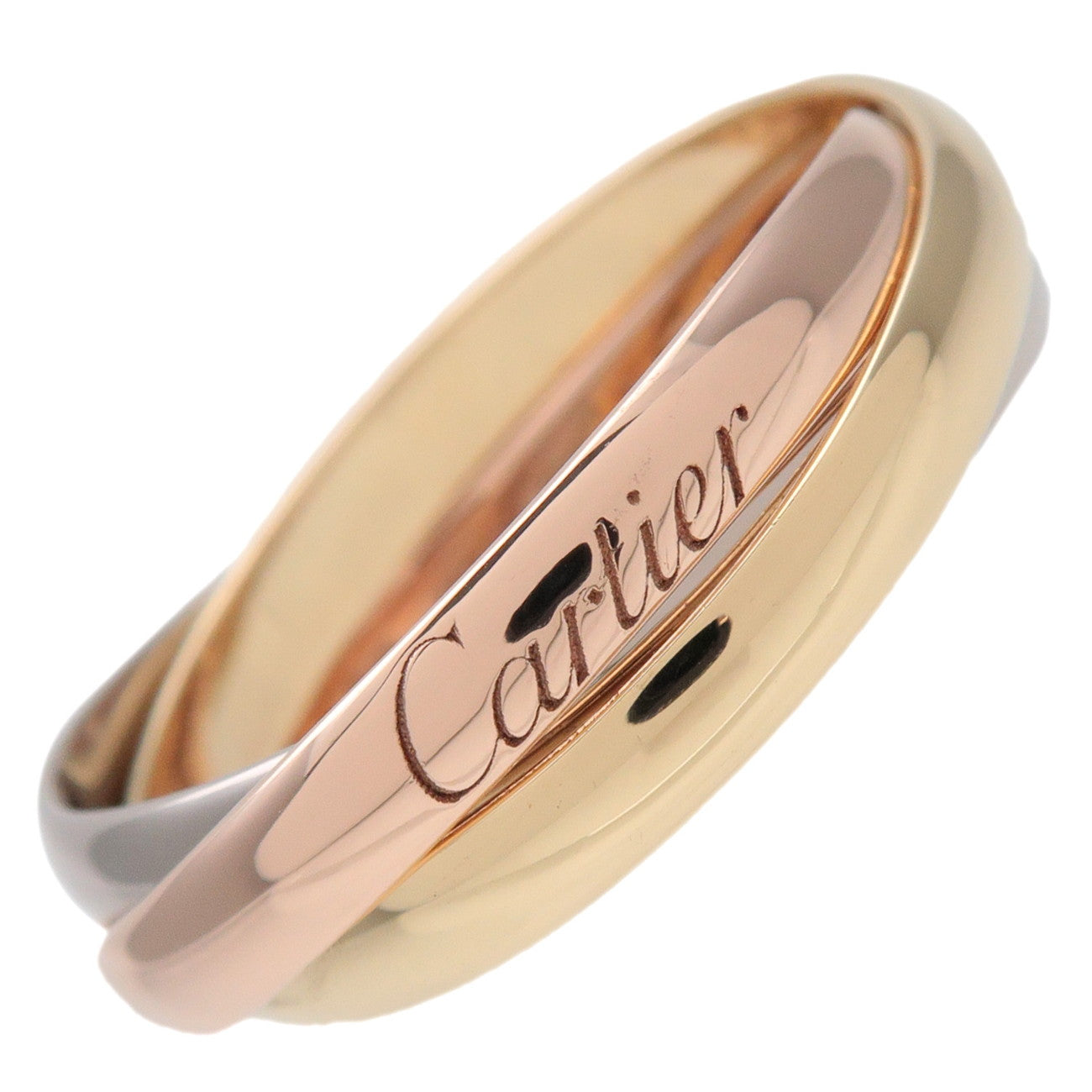Cartier Trinity Ring SM K18 750YG/WG/PG #50 US5.5 EU50 HK12
