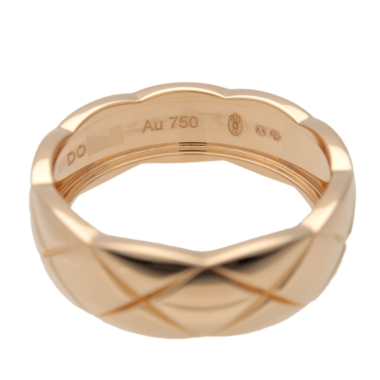 CHANEL COCO Crush Ring Medium 750YG Yellow Gold #56 US7.5 J10571