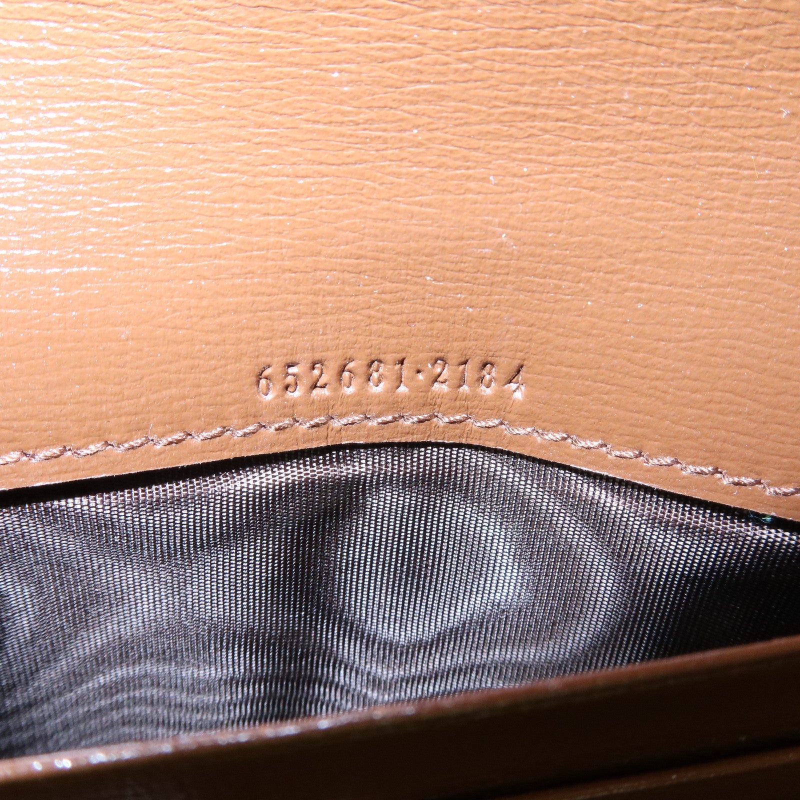 GUCCI Jackie 1961 Sherry Leather Chain Wallet Beige 652681.0416