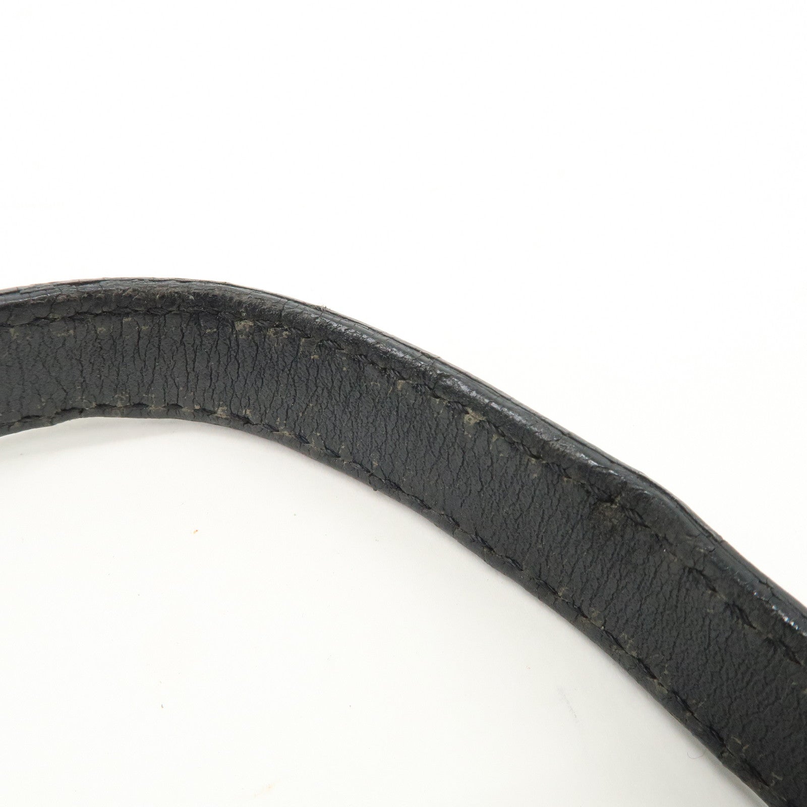 FENDI Zucchino Canvas Leather Shoulder Bag Hand Bag Black 8BR248