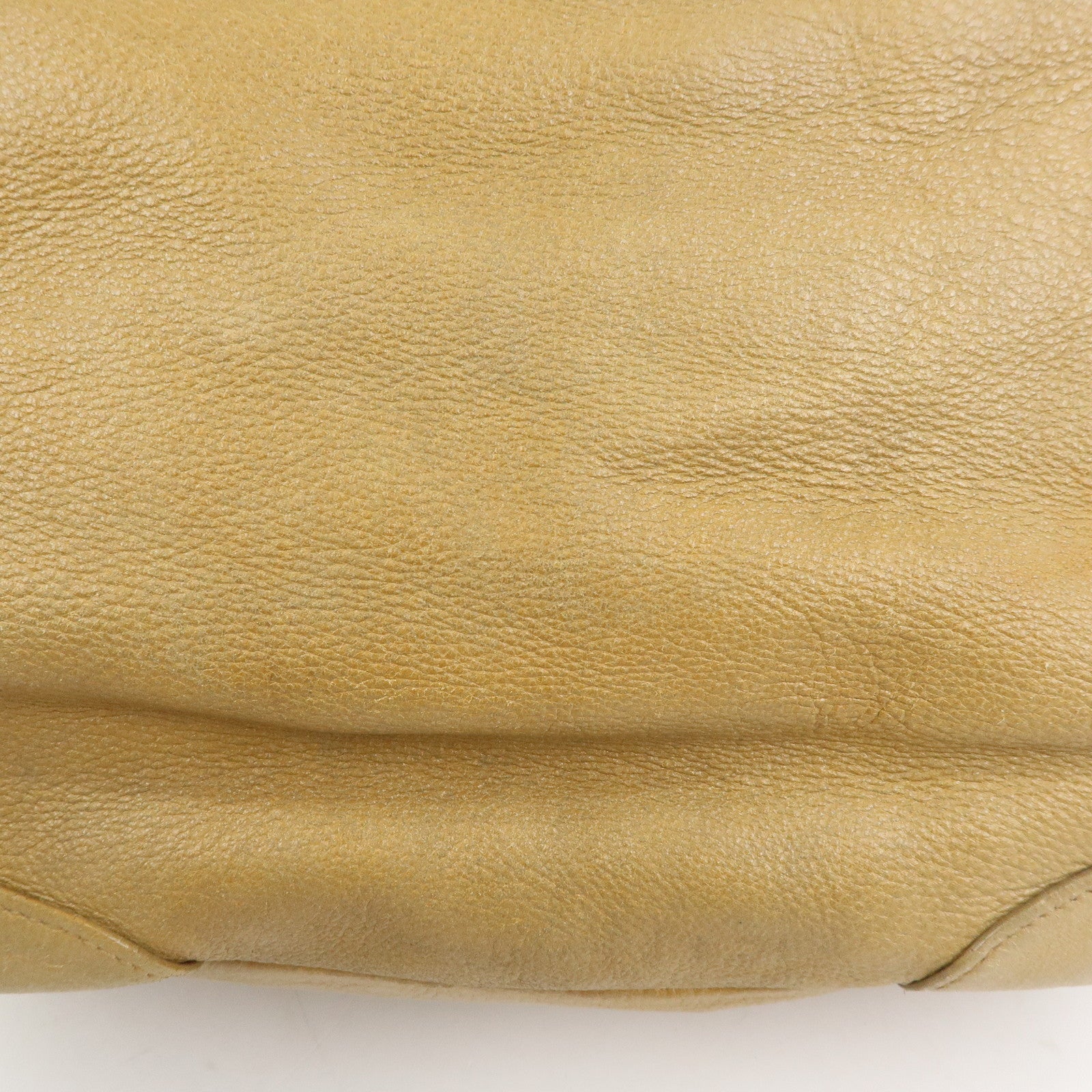 PRADA Calf Leather 2Way Bag Hand Bag Shoulder Bag Beige