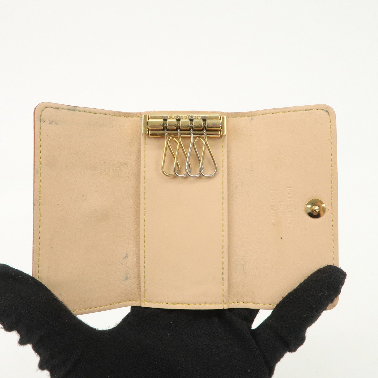 Louis Vuitton Monogram Multicolor Multiclés 4 Key Case Blanc M60043 Used