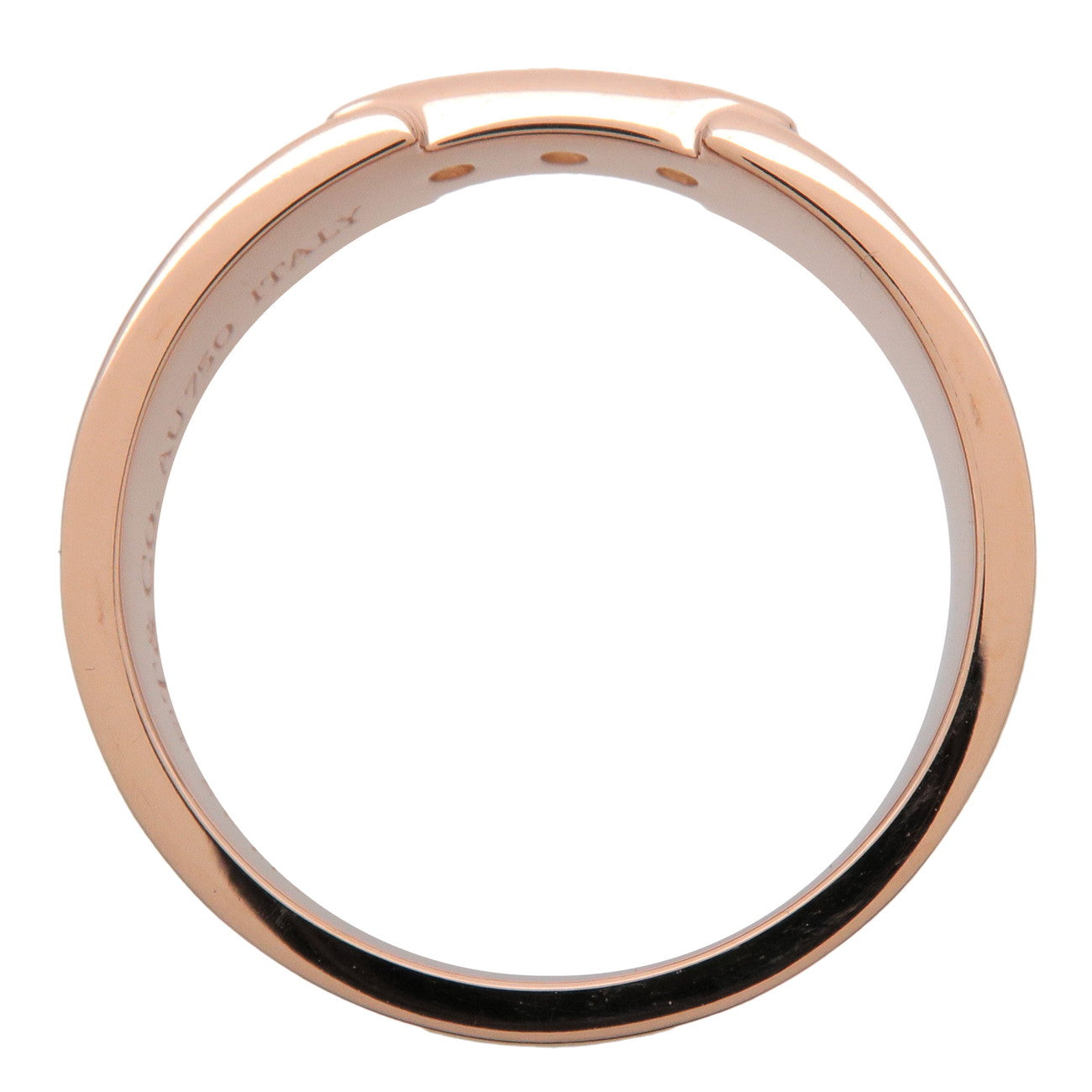 Tiffany & Co Atlas 3P Diamond Ring K18PG 750PG Rose Gold US6 EU51.5