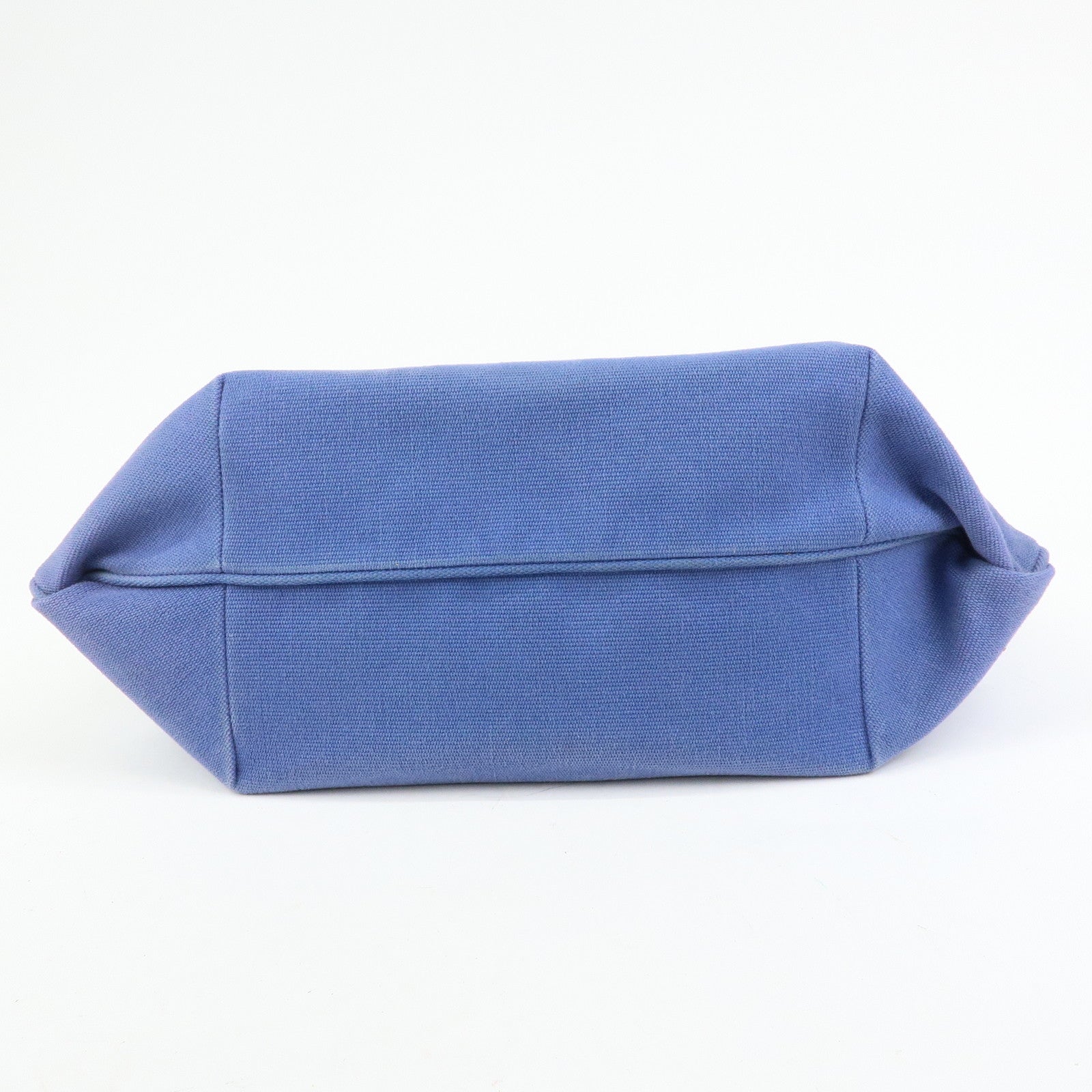 BOTTEGA VENETA Canvas Leather Tote Bag Shoulder Bag Blue 170045