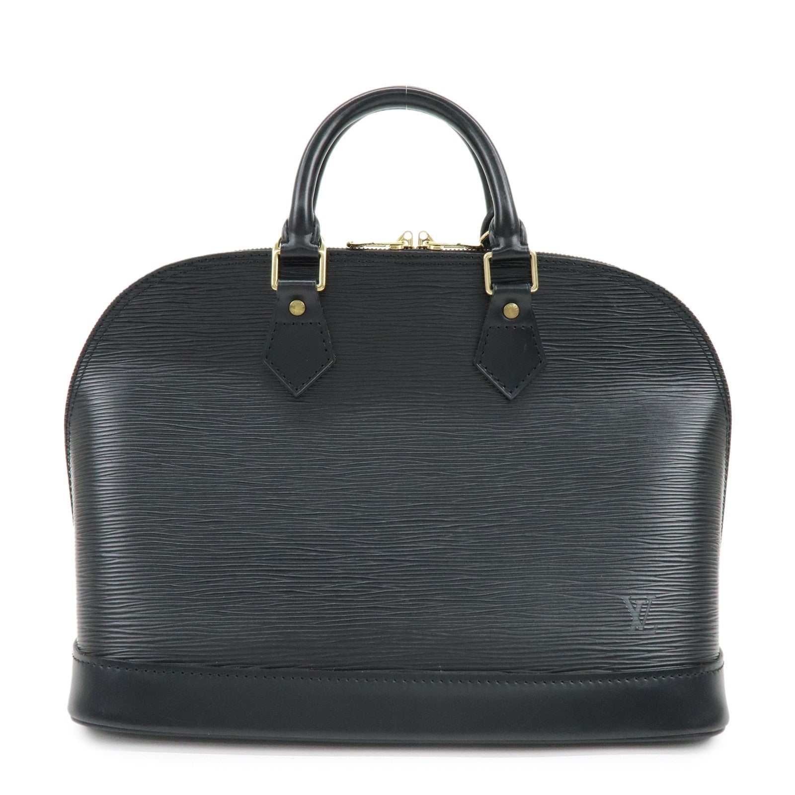Louis Vuitton Epi Alma Hand Bag Noir Black M52142