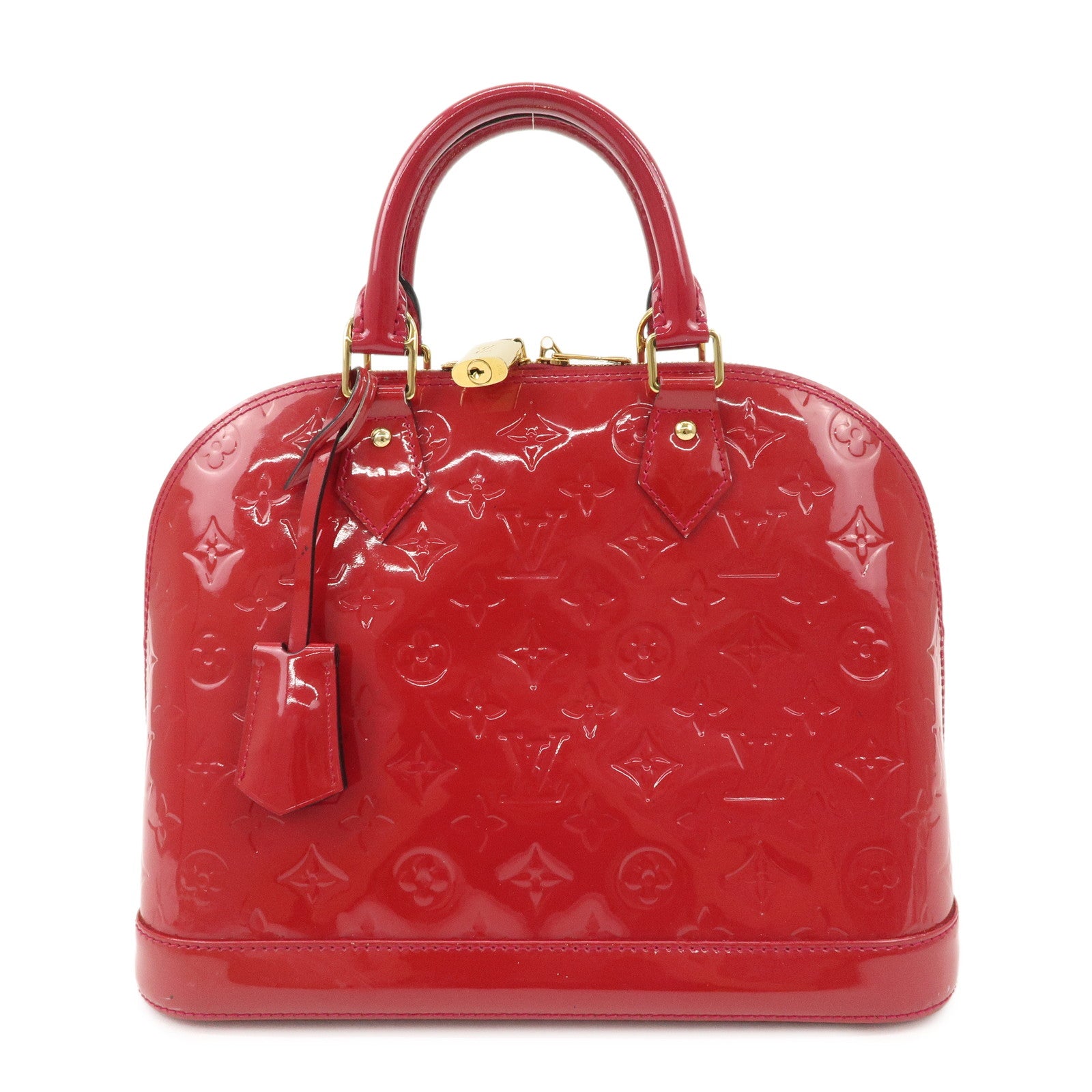 Louis Vuitton Monogram Vernis Alma PM Hand Bag Rose Indien M91770 Used