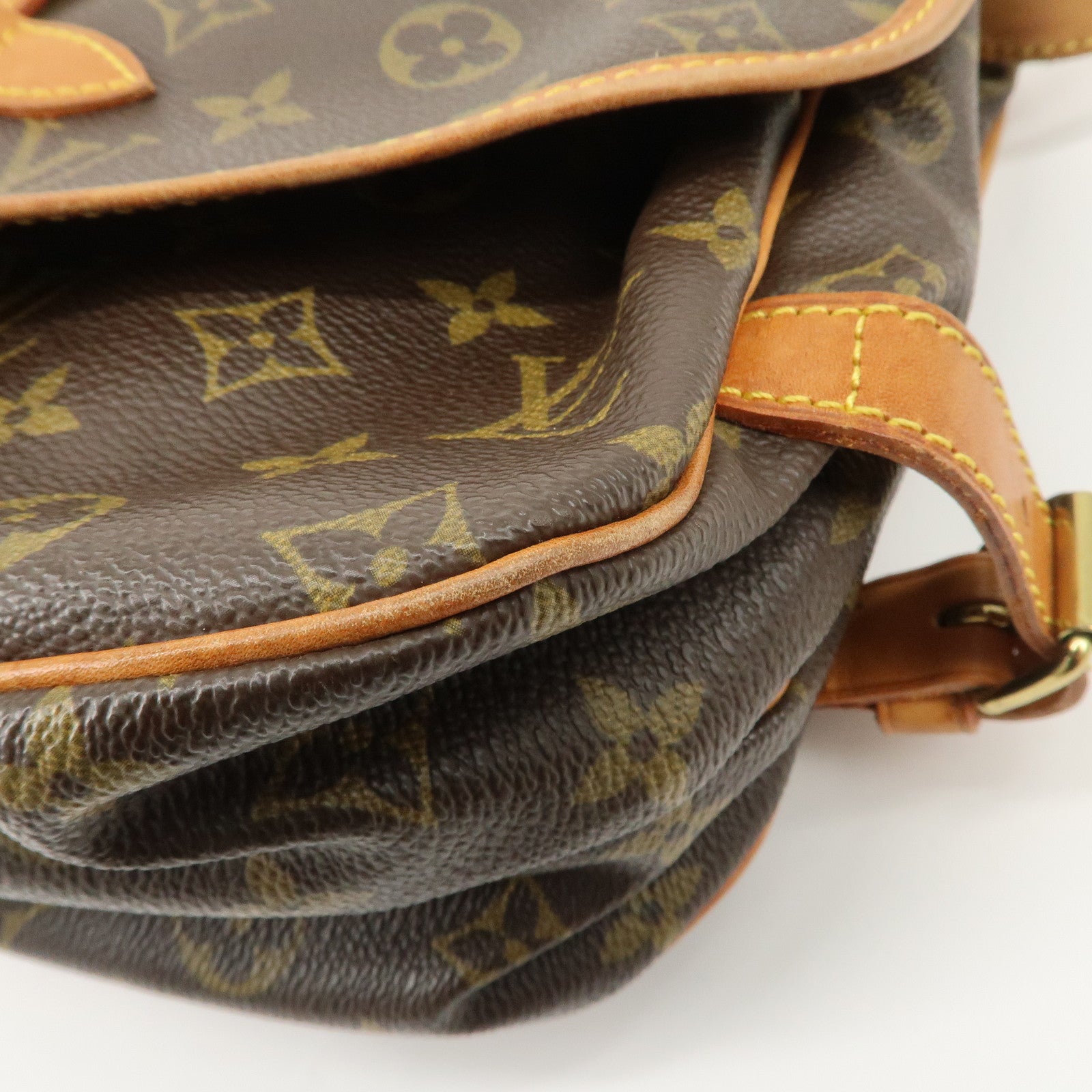 Louis Vuitton Monogram Saumur 30 Shoulder Bag Brown M42256 Used