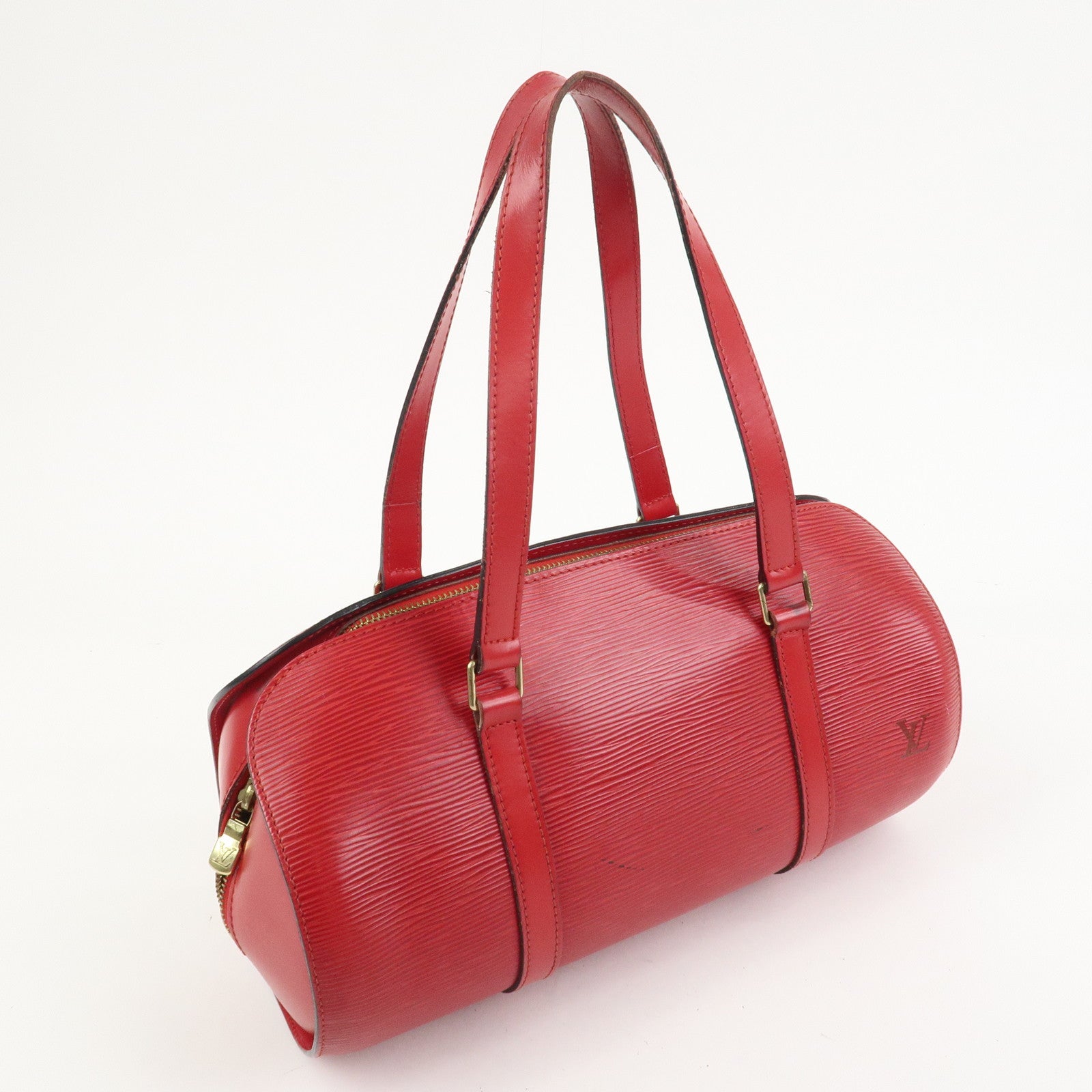 Louis Vuitton Epi Soufflot Hand Bag Castillian Red M52227