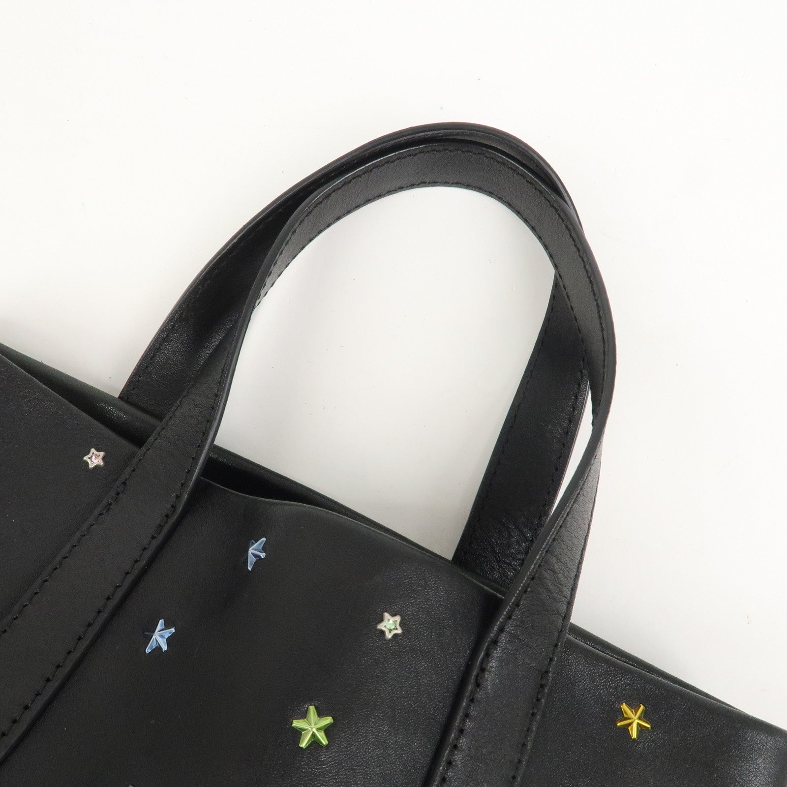 JIMMY CHOO Studs Leather 2Way Bag Shoulder Bag Japan Ltd