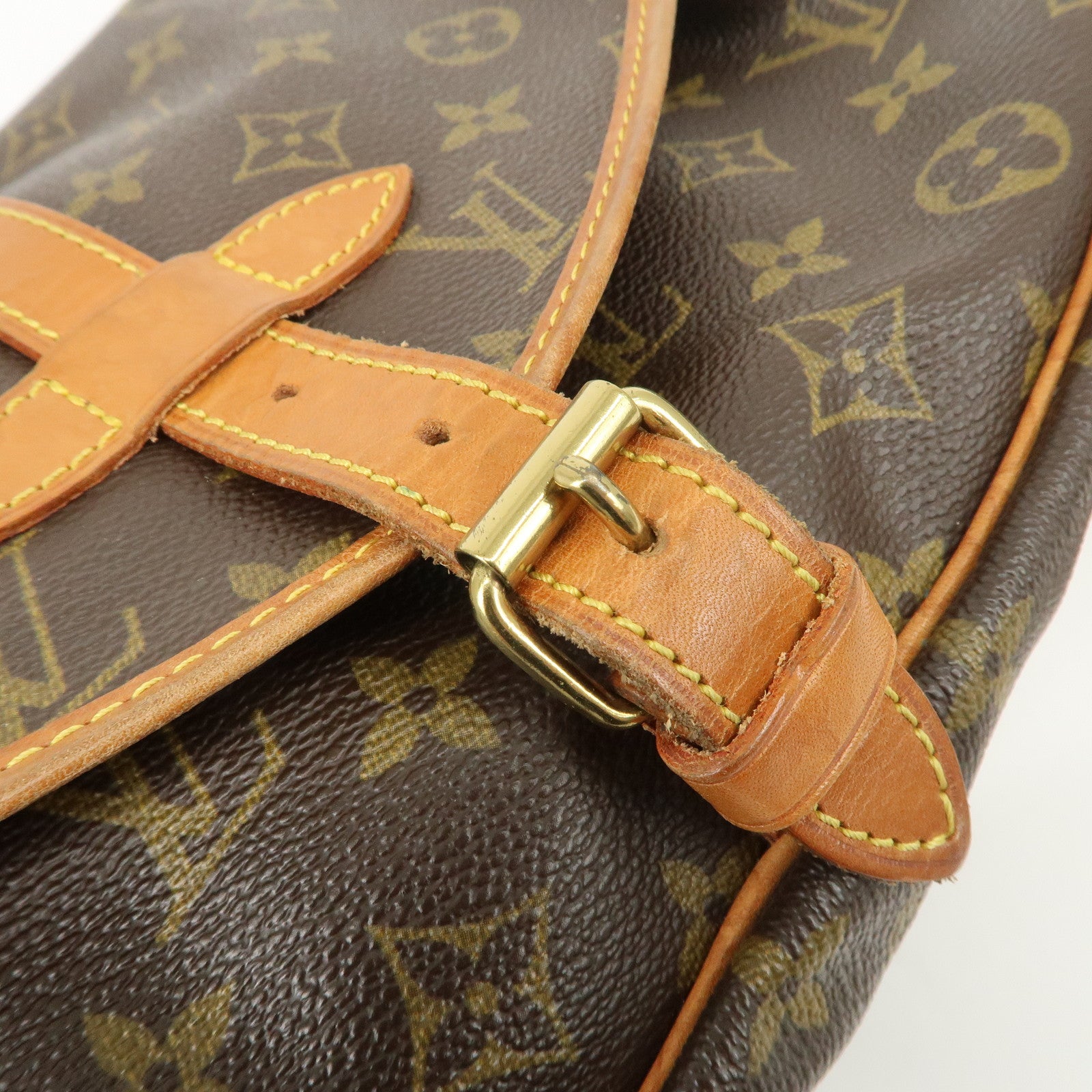 Louis Vuitton Monogram Saumur 30 Shoulder Bag Brown M42256 Used