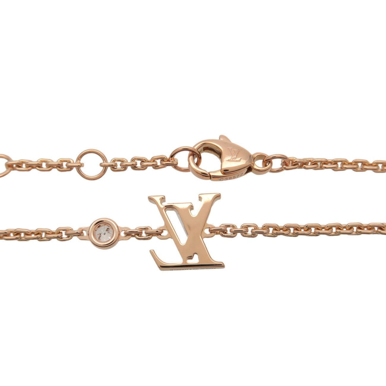 Louis Vuitton Idylle Blossom 1P Diamond Blacelet K18PG 750PG Q95595