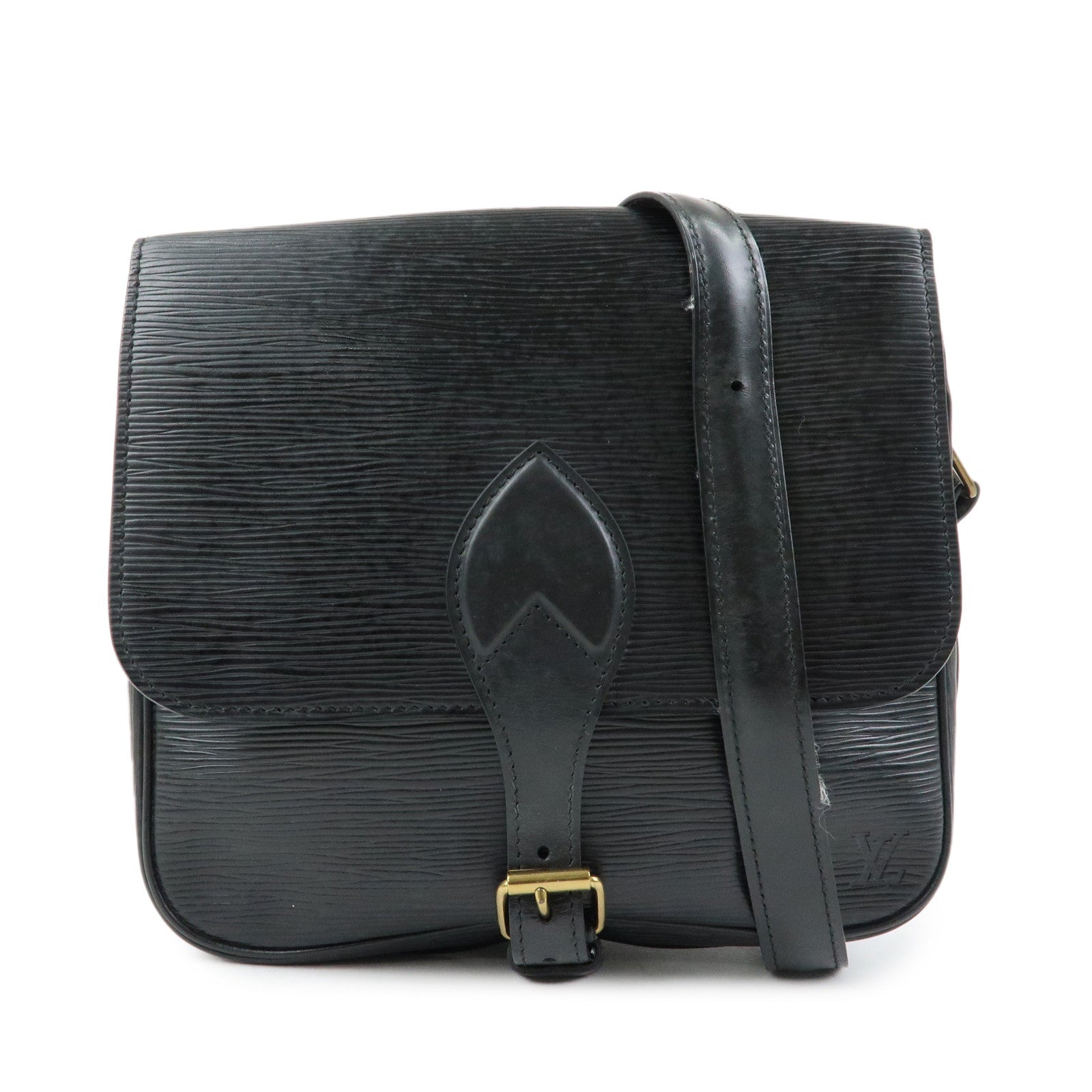 Louis Vuitton Epi Leather Cartouchiere Shoulder Bag Noir M52242