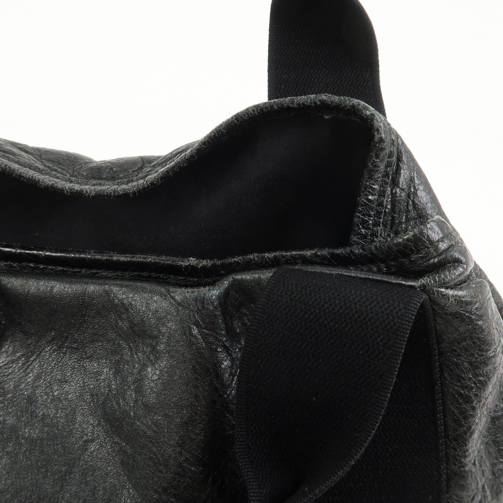 BALENCIAGA Exclusive Line Leather Black 339933