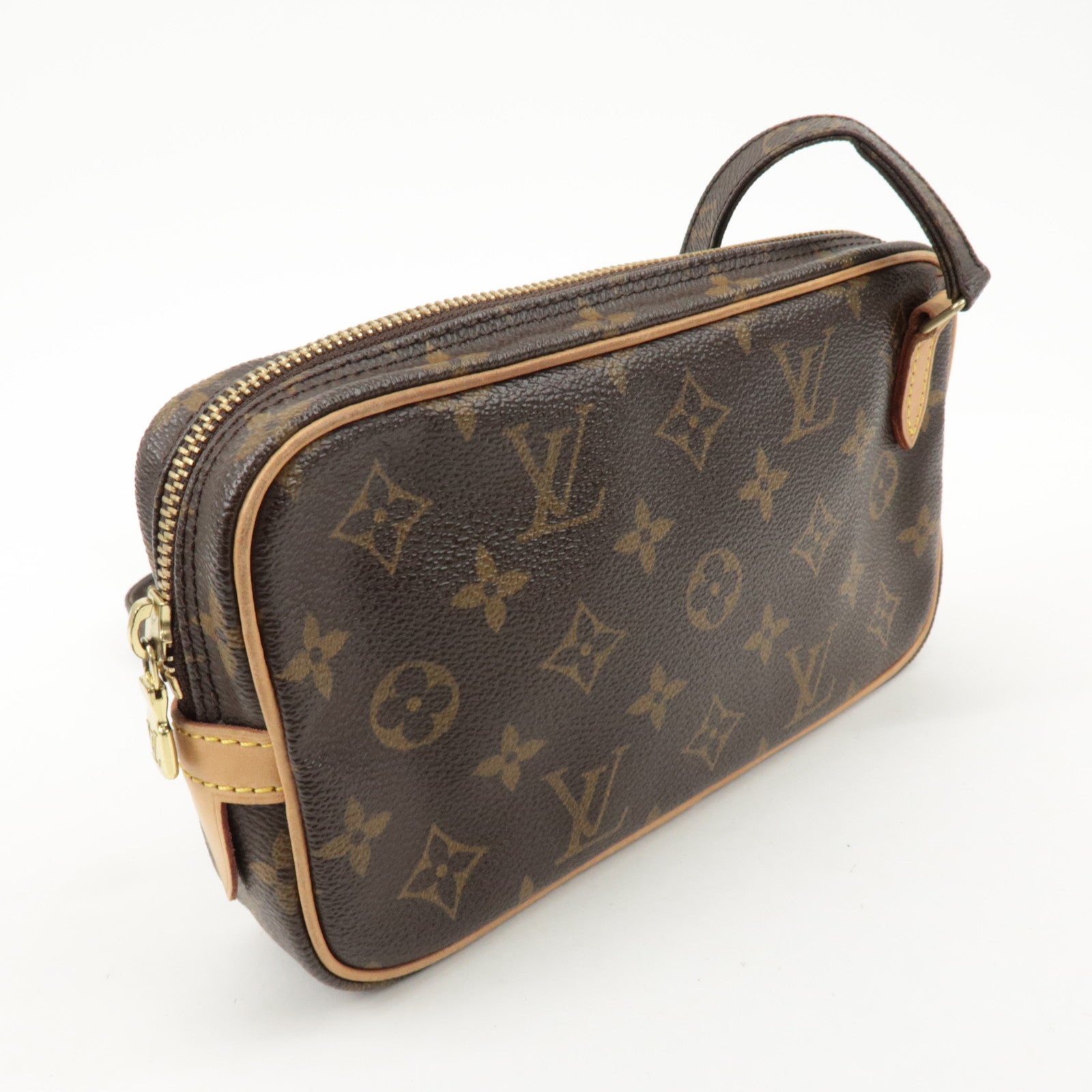 Louis Vuitton Monogram Pochette Marly Bandouliere Bag Brown M51828 Used