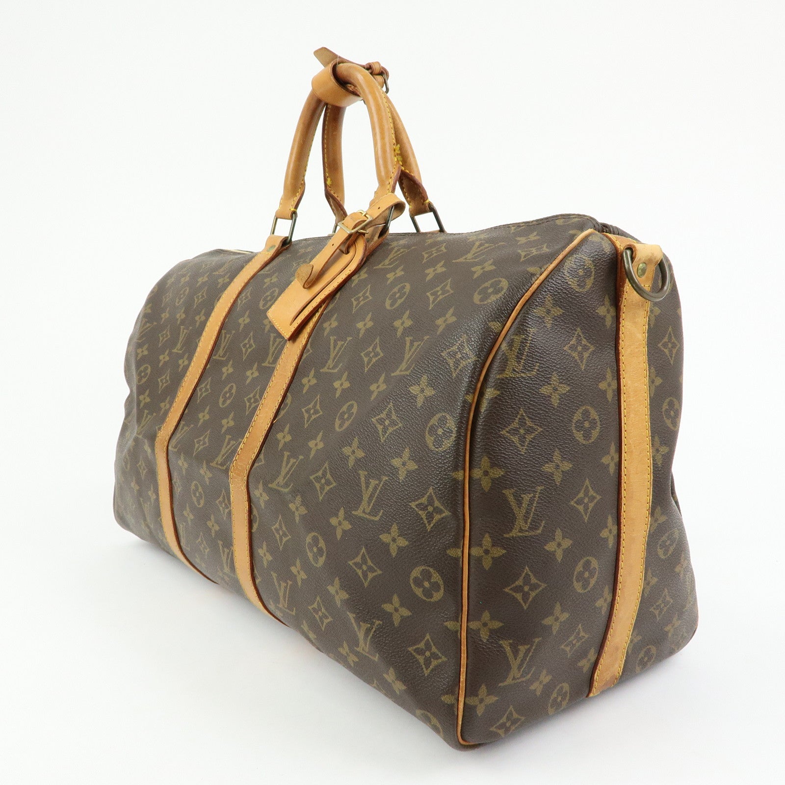 Louis Vuitton Monogram Keep All Bandouliere 50 Boston Bag M41416