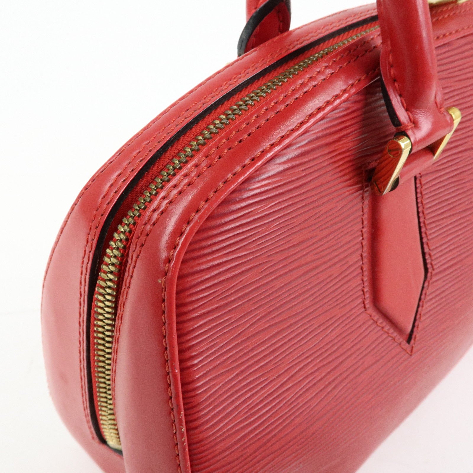 Louis Vuitton Epi Leather Jasmine Hand Bag Castilian Red M52087