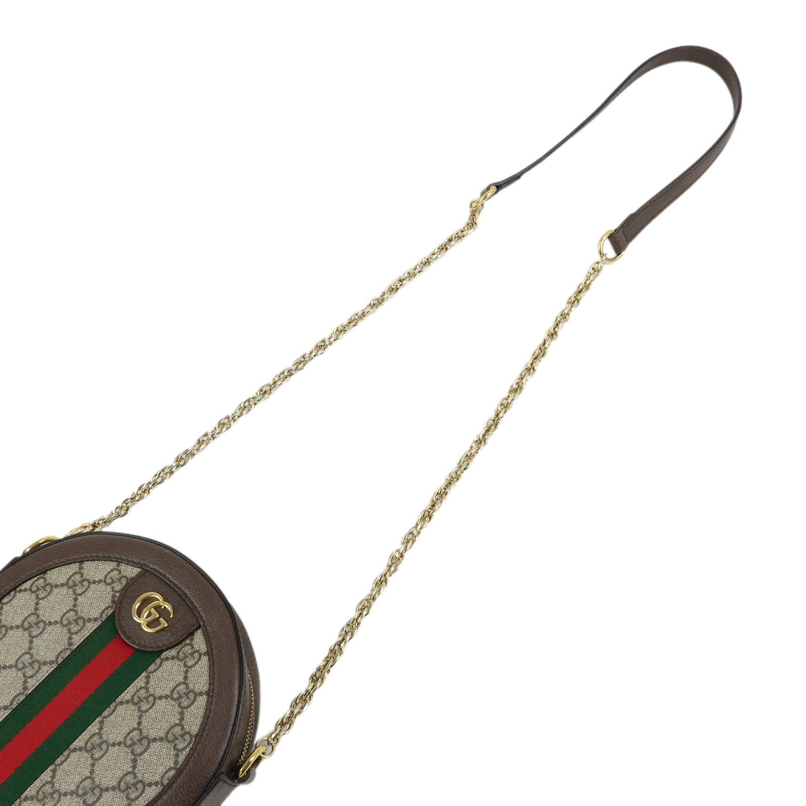 GUCCI Ophidia Sherry Round Shape GG Supreme Shoulder Bag 550618