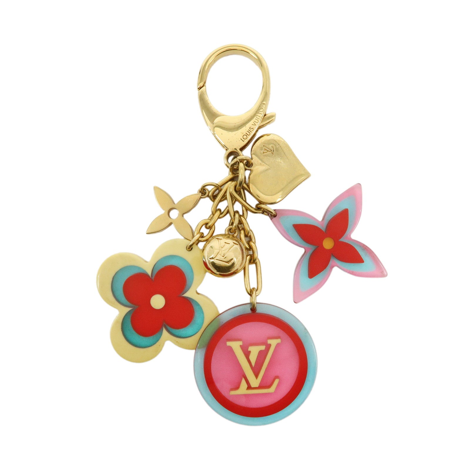 Louis Vuitton Metal Plastic Bijou Sac Candy Bag Charm Red M65726