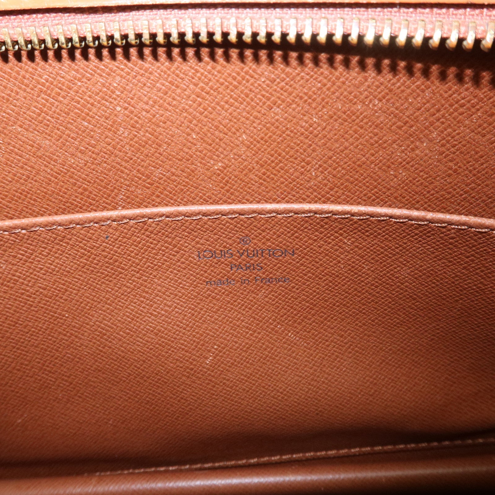 Louis Vuitton Epi Pochette Homme Clutch Bag Zipang Gold M52528
