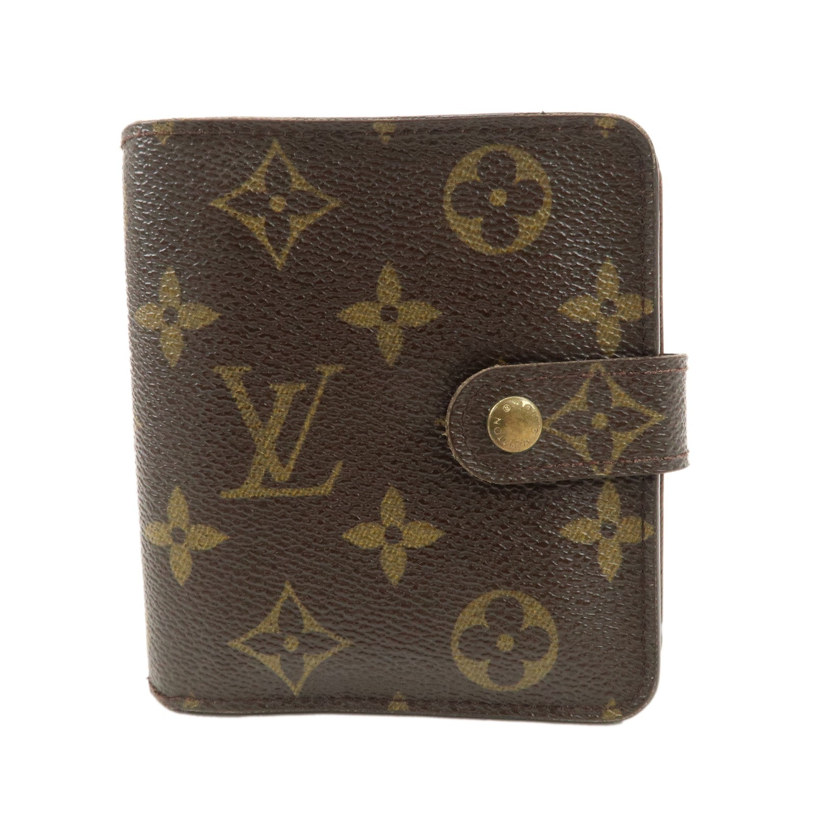 Louis Vuitton Louis Monogram Compact Small Zippy Wallet M61667 Used
