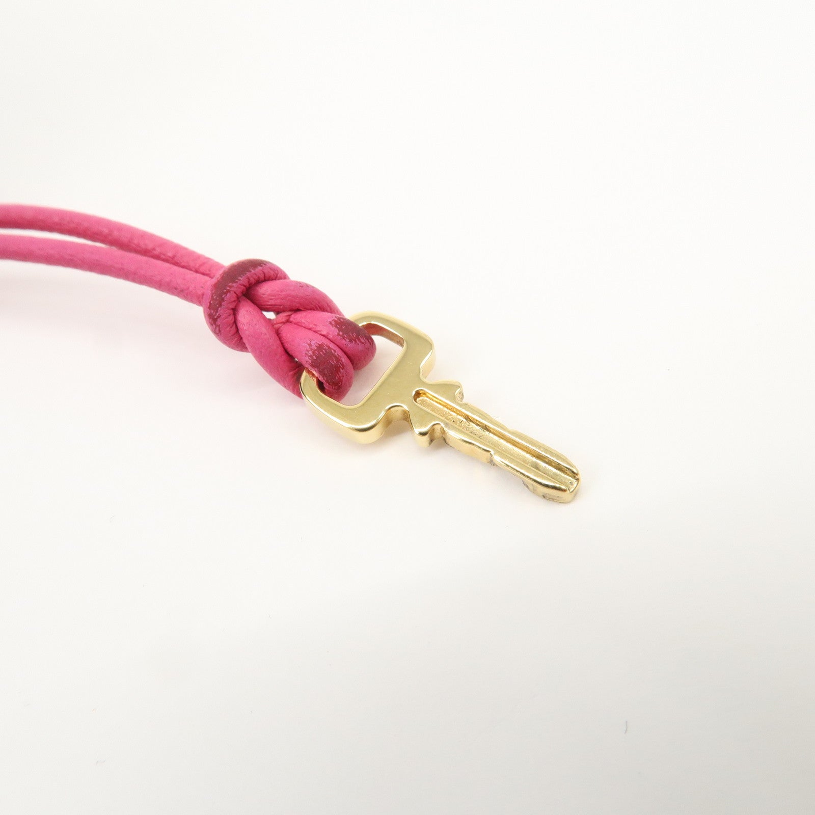 Louis Vuitton Monogram Padlock Bracelet Viole Fuchsia Gold HDW M8521F Used