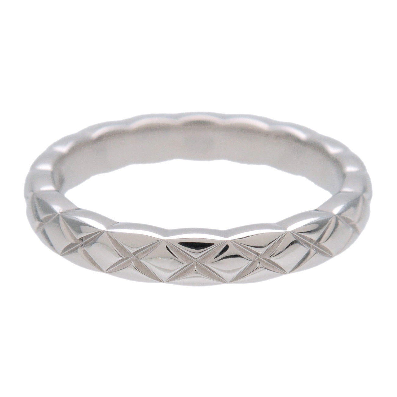 CHANEL COCO Crush Ring #47 PT950 Platinum US4 EU47 HK6.5 J11117