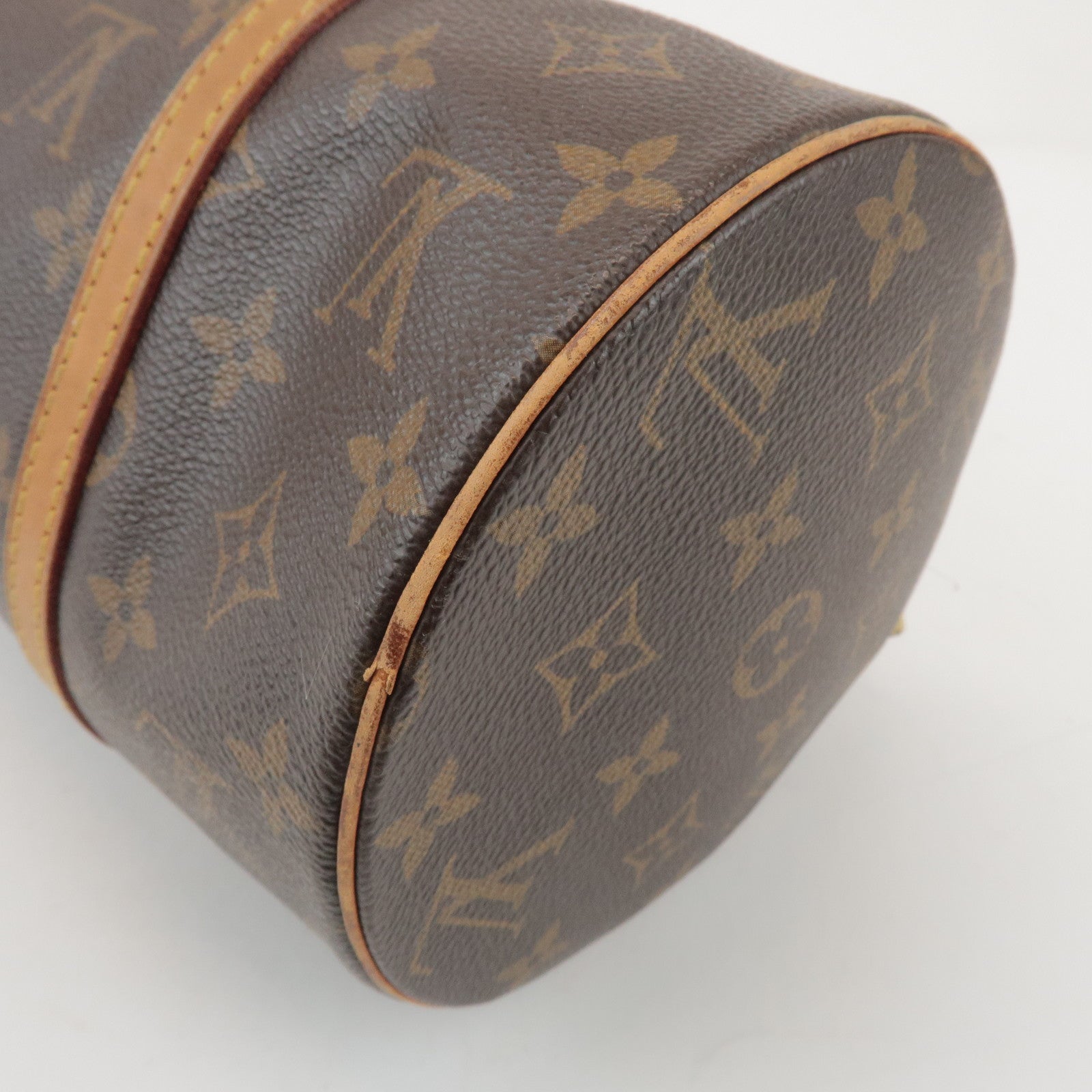 Louis Vuitton Monogram Papillon 30 Hand Bag Brown M51385