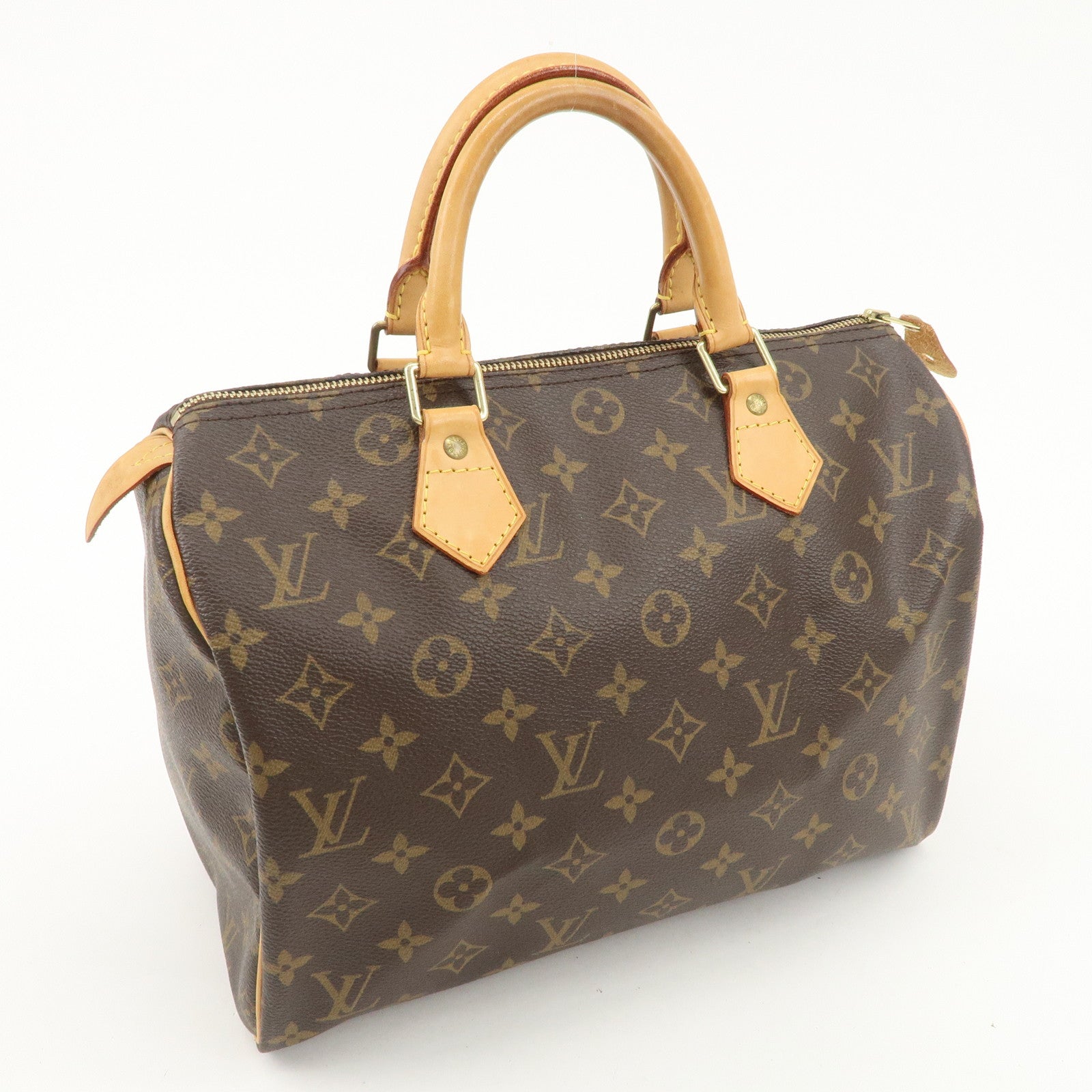 Louis Vuitton Monogram Speedy 30 Hand Bag Boston Bag M41526 Used