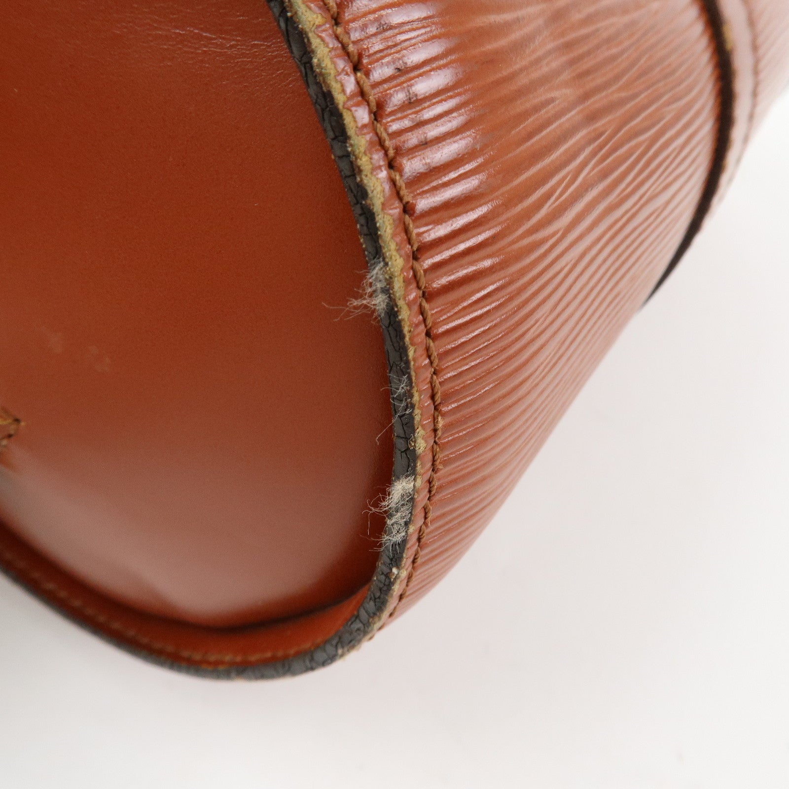 Louis Vuitton Epi Leather Soufflot Hand Bag Kenya Brown M52223