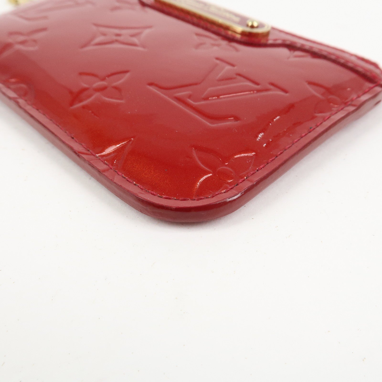 Louis Vuitton Monogram Vernis Pochette Cles NM Cerise M90214
