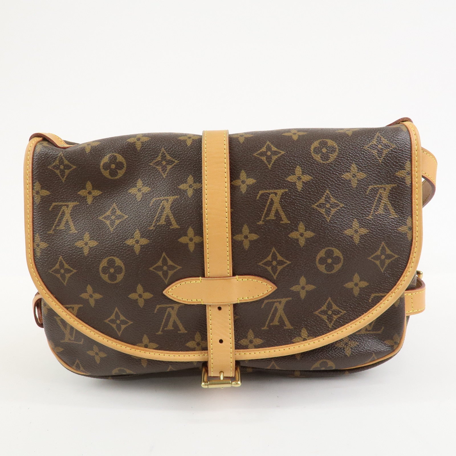 Louis Vuitton Monogram Saumur 30 Shoulder Bag Brown M42256