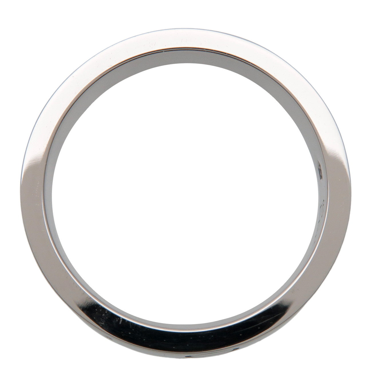 Cartier Mini Love 1P Diamond Ring #46 K18 750WG White Gold US3.5-4