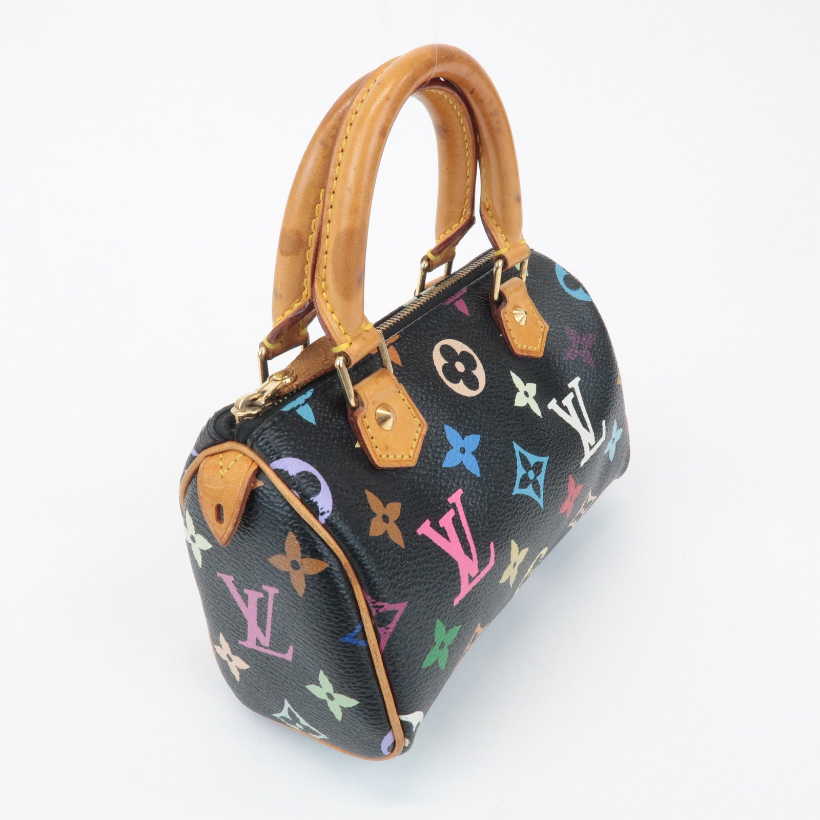 Louis Vuitton Monogram Multicolor Mini Speedy Mini Bag Noir M92644