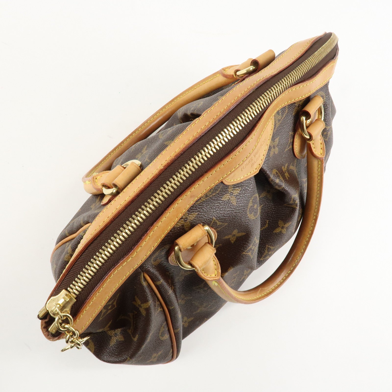 Louis Vuitton Monogram Canvas Tivoli PM Hand Bag Brown M40143 Used