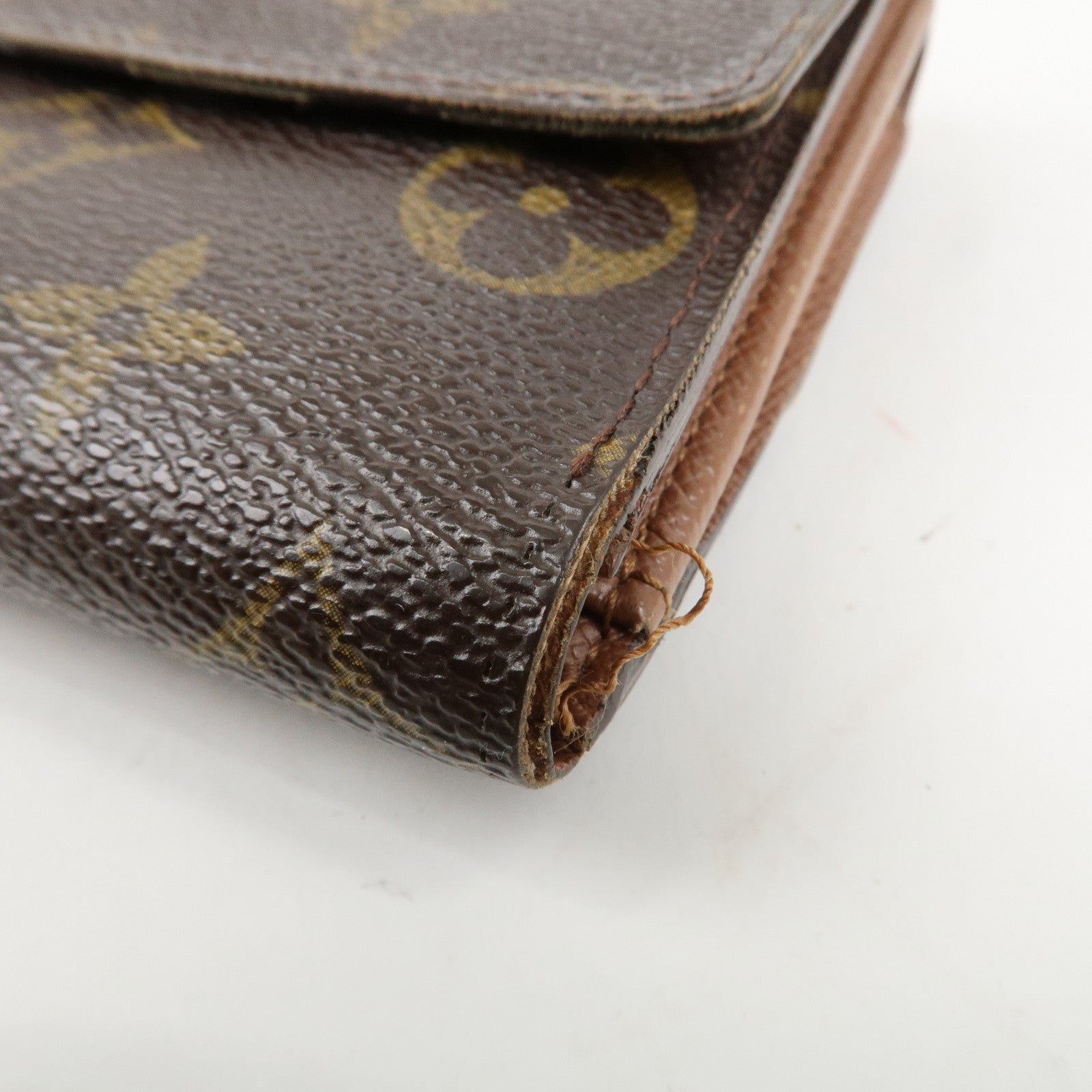 Louis Vuitton Monogram Porte Monnaie Billet Carte Credit M61652 Used