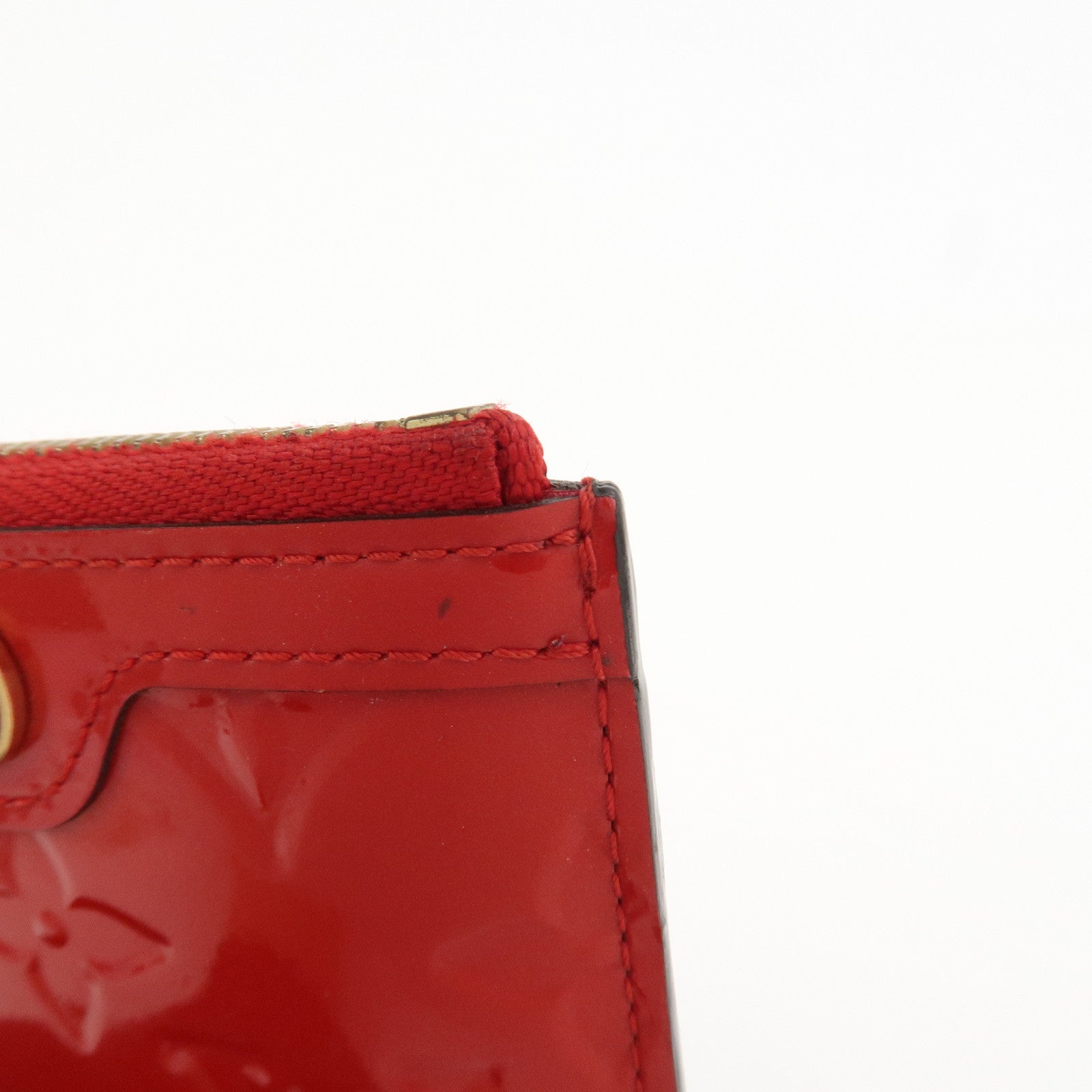 Louis Vuitton Monogram Vernis Pochette Cles NM Cerise M90214
