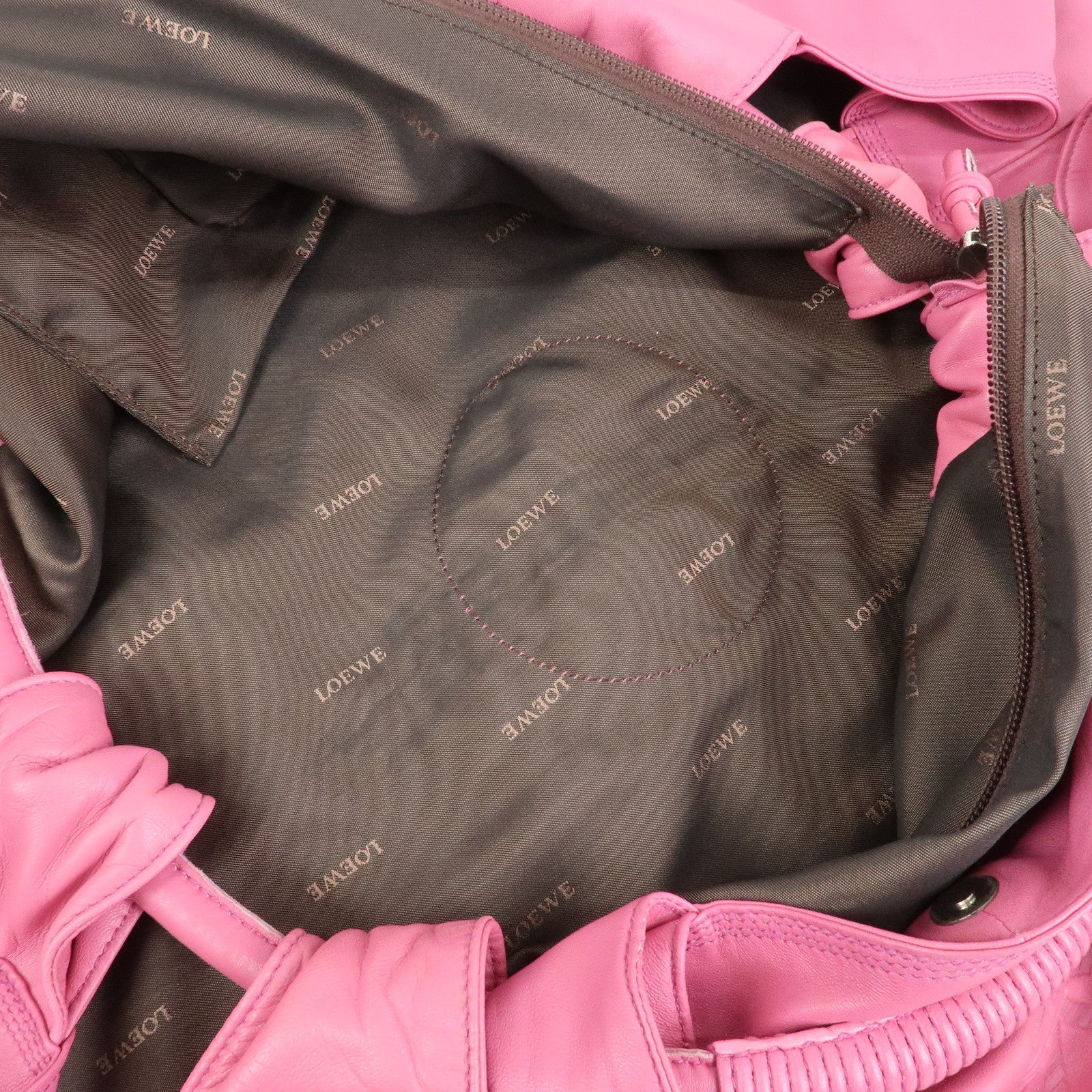 LOEWE Anagram Nappa Aire Leather Hand Bag Shoulder Bag Pink