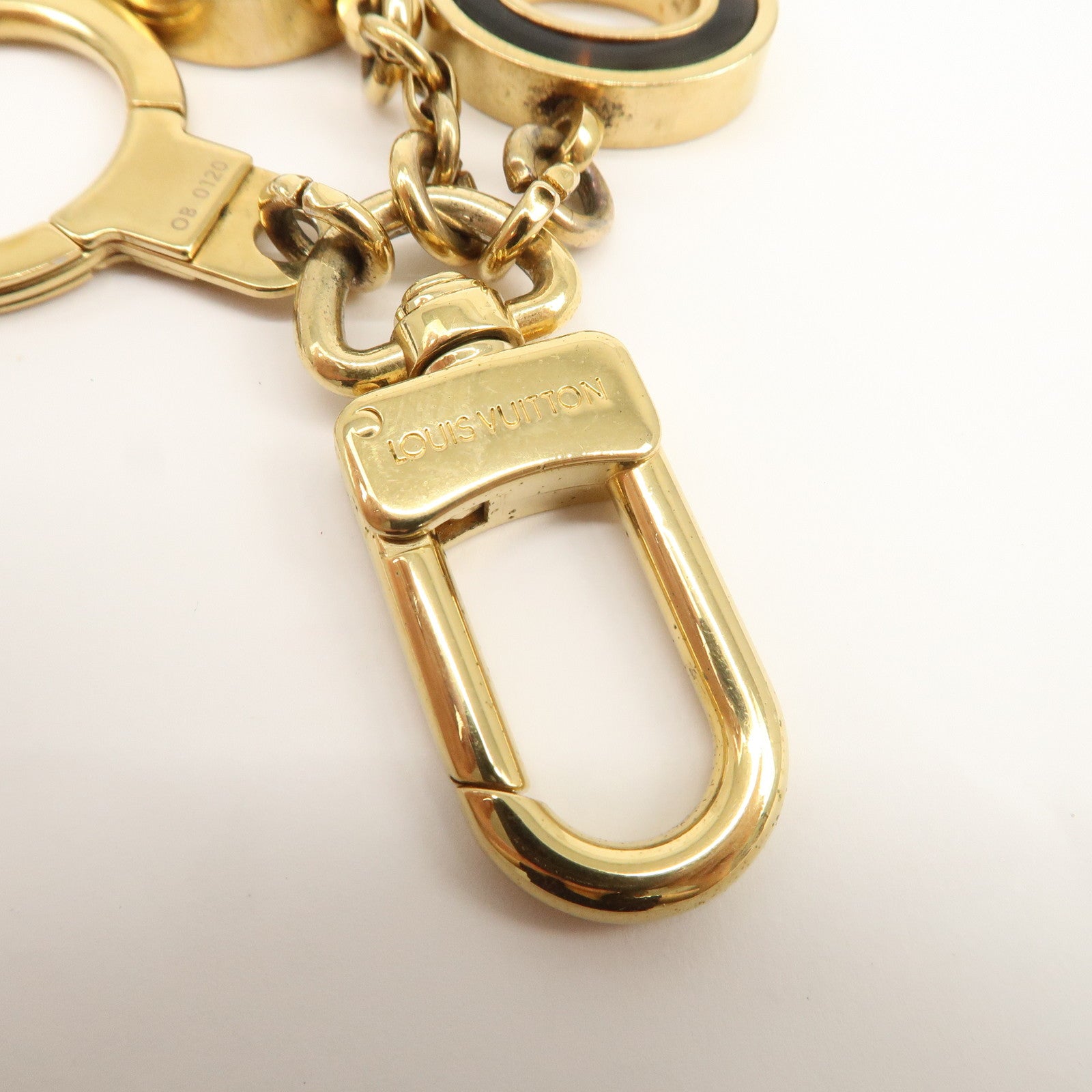 Louis Vuitton Porte Cles Confidence Bag Charm Key Chain Gold M65088