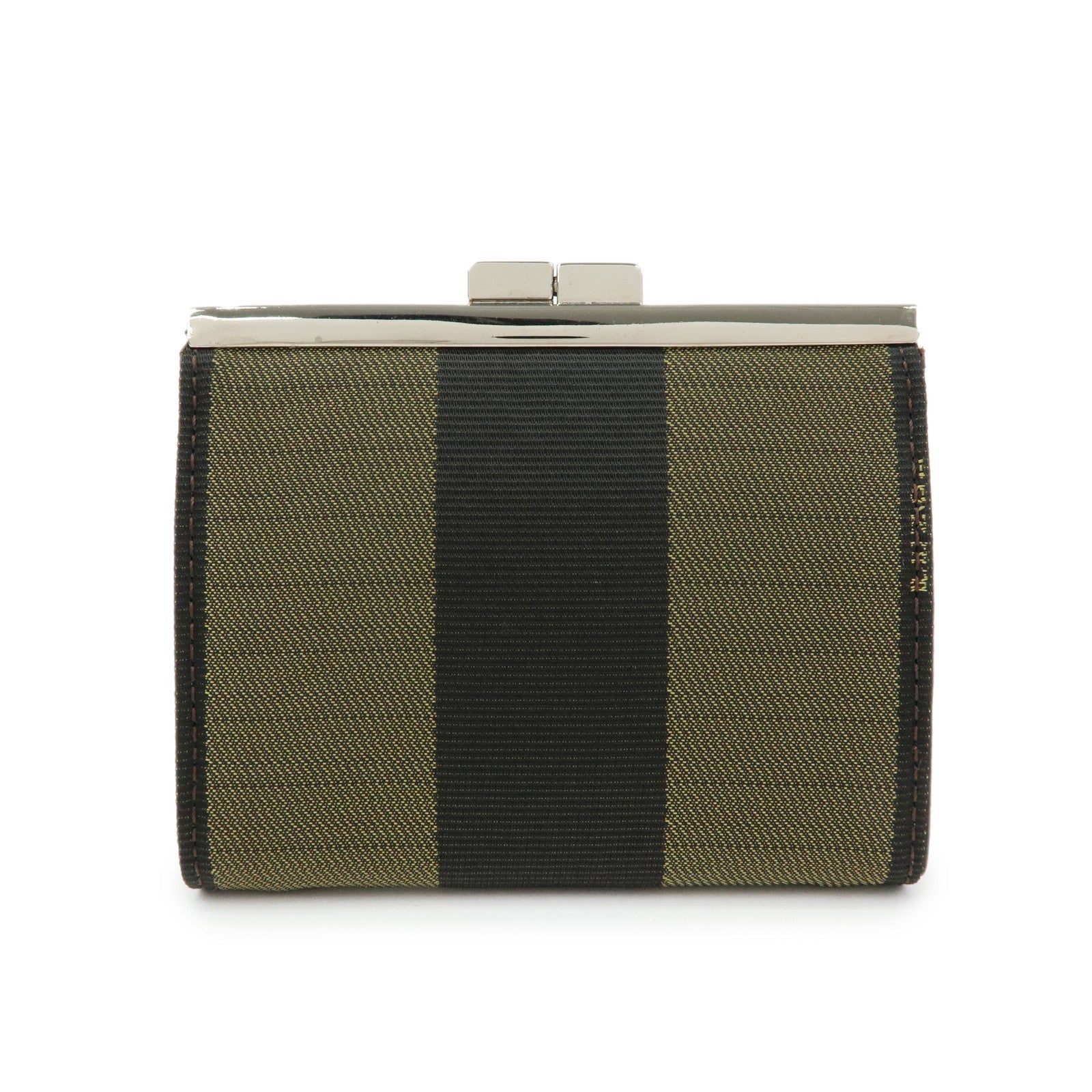 FENDI Canvas Coin Case Coin Purse Brown 2261‑30826‑099