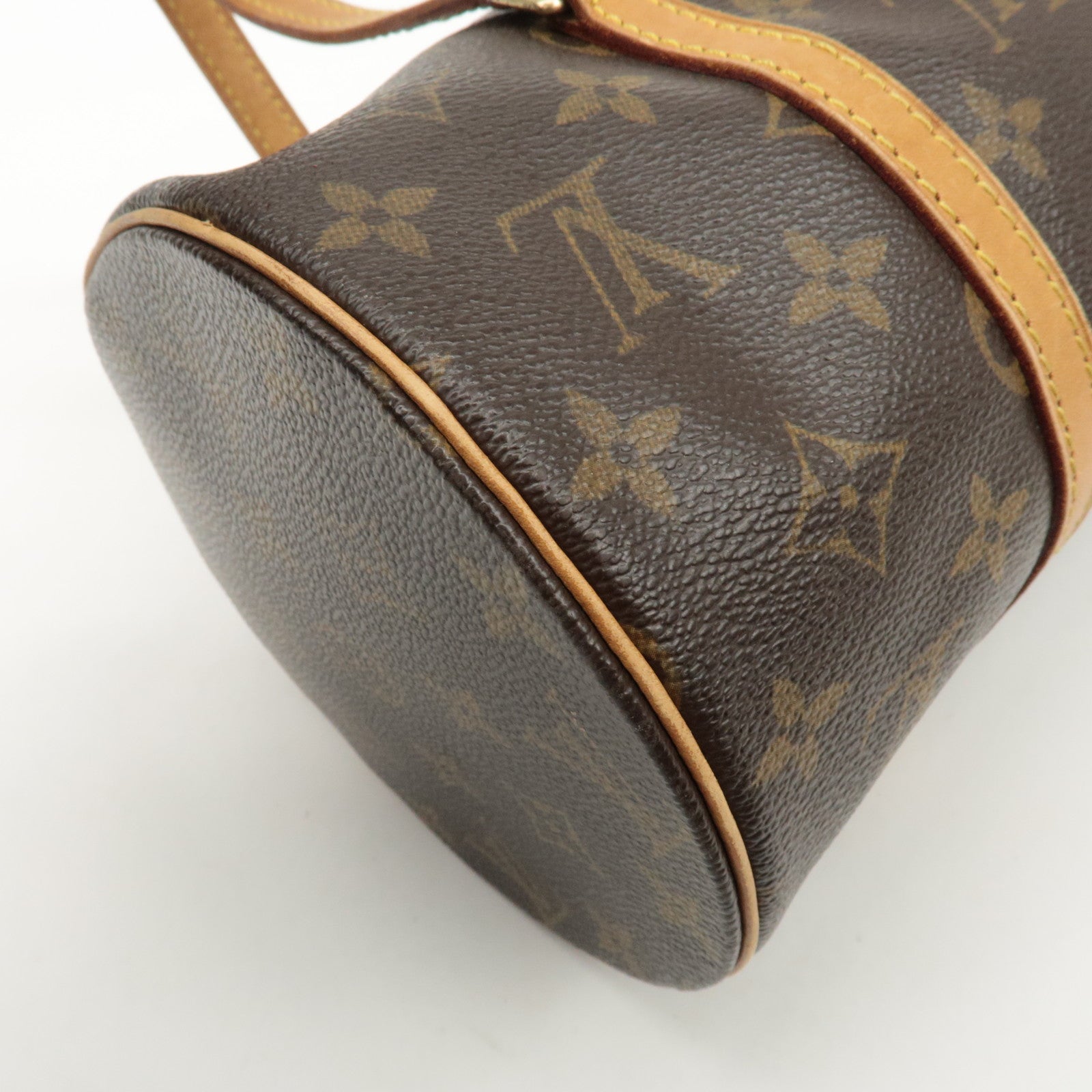 Louis Vuitton Monogram Papillon 30 Hand Bag New Style Brown M51385 Used