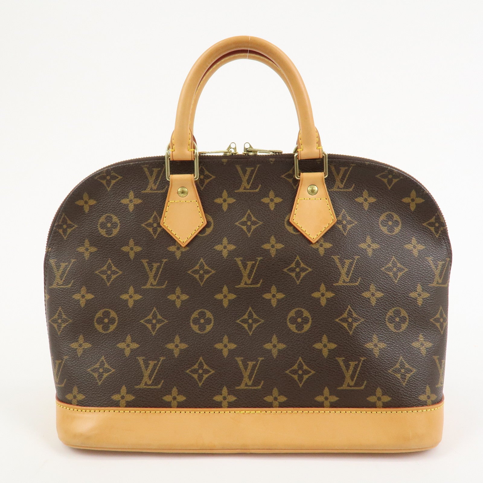 Louis Vuitton Monogram Alma Hand Bag Brown M51130