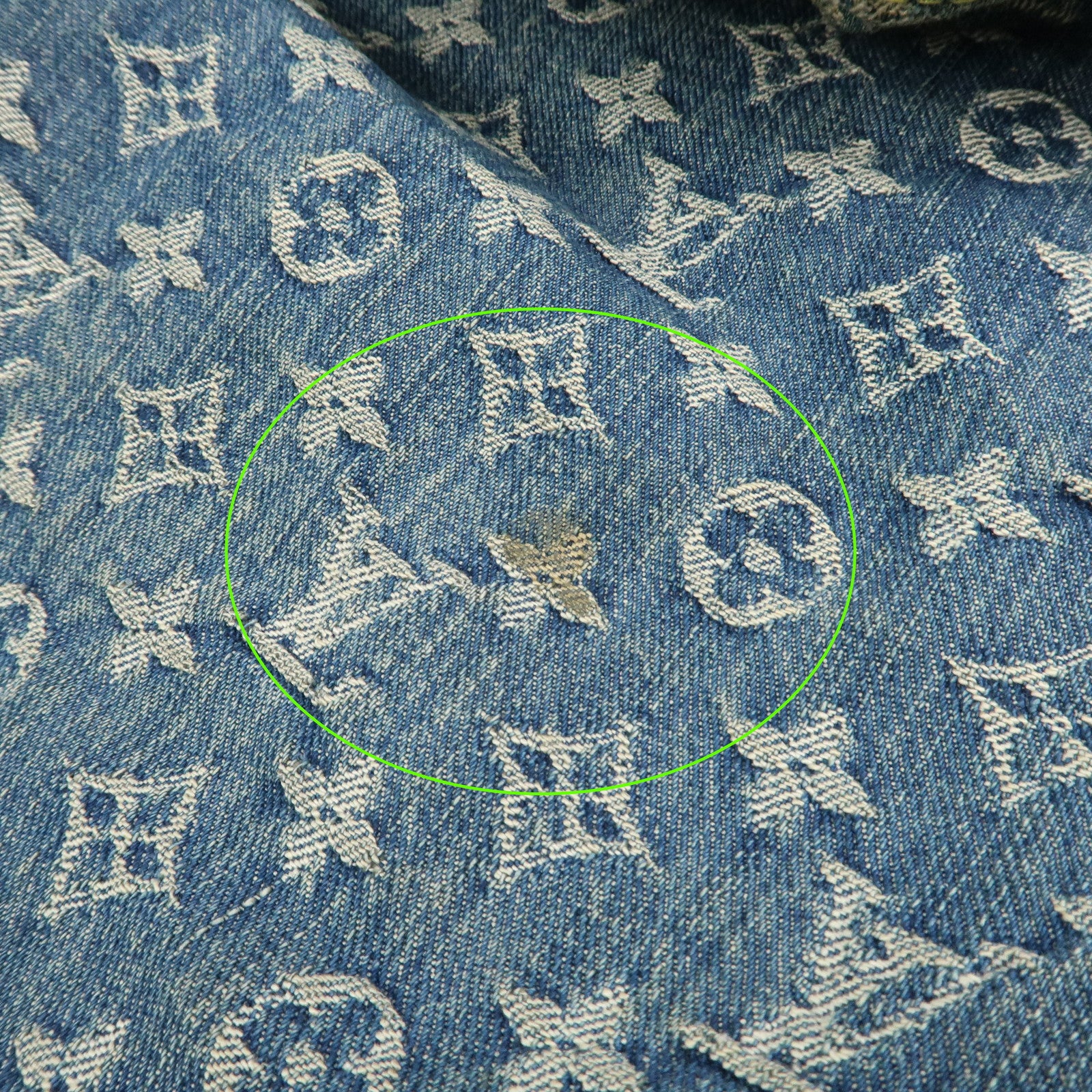 Louis Vuitton Monogram Denim Baggy GM Shoulder Bag Blue M95048